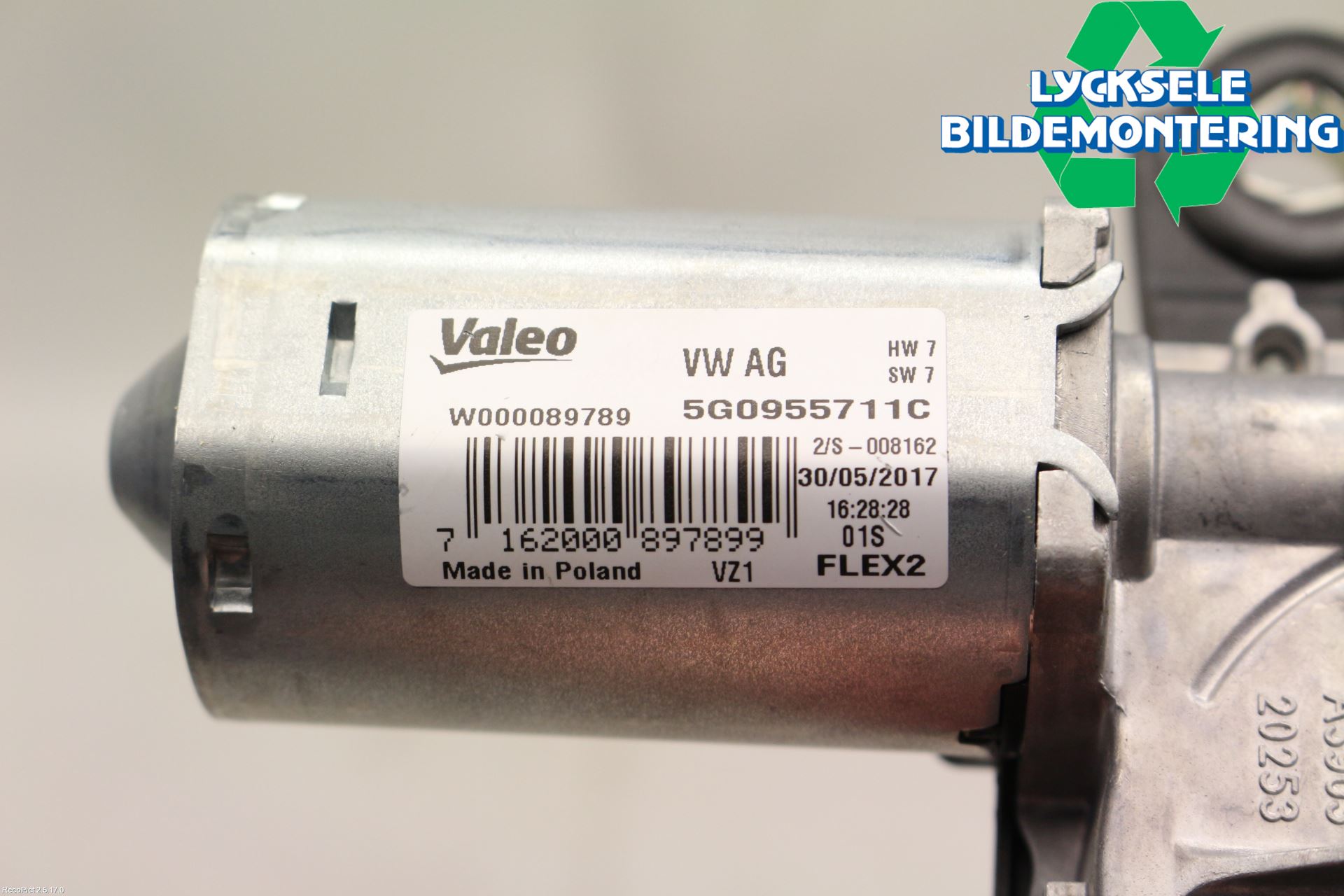 Volkswagen VW TIGUAN 16-24 Torkarmotor Baklucka