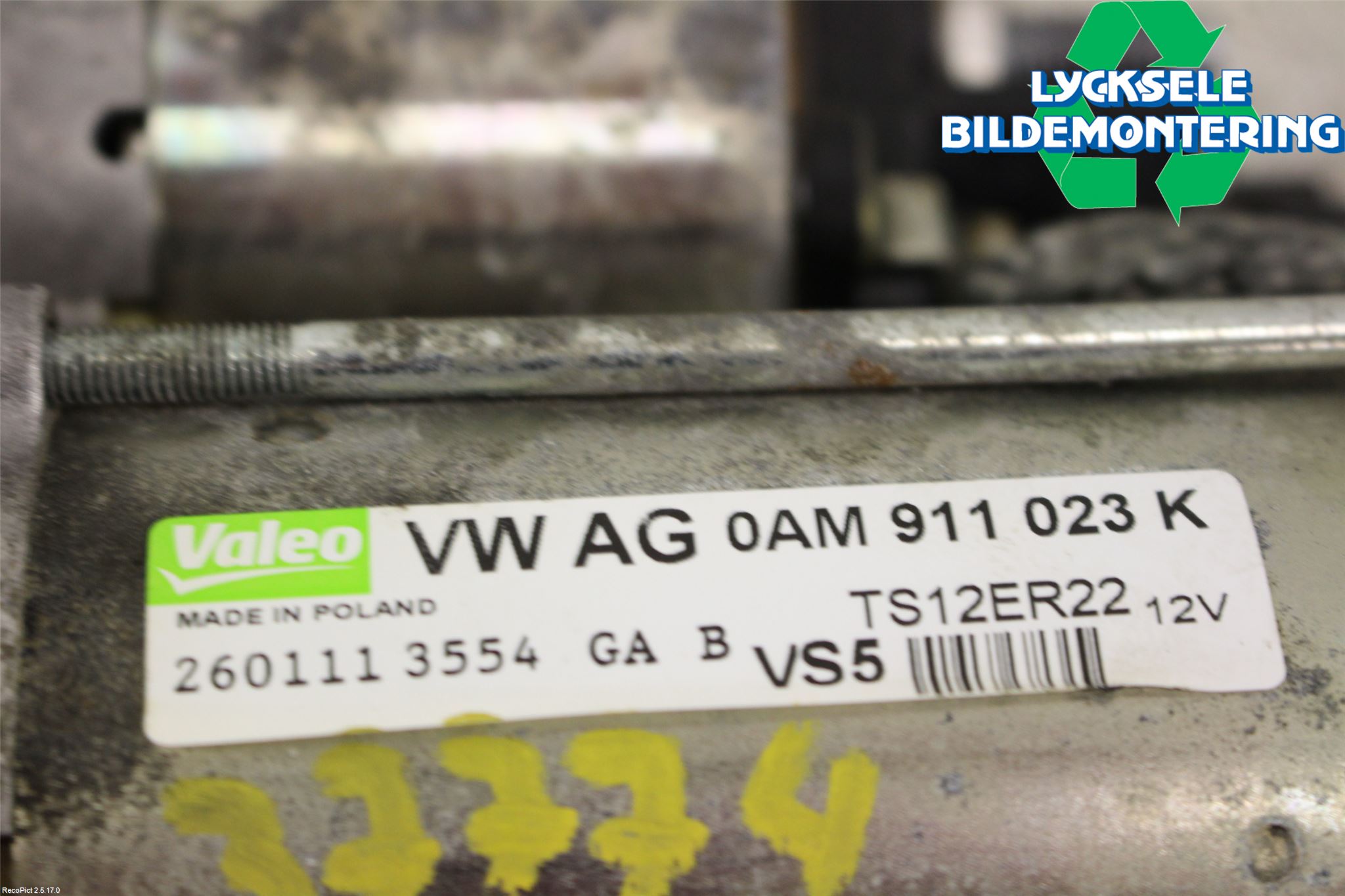 Audi A1/S1 11-18 Startmotor