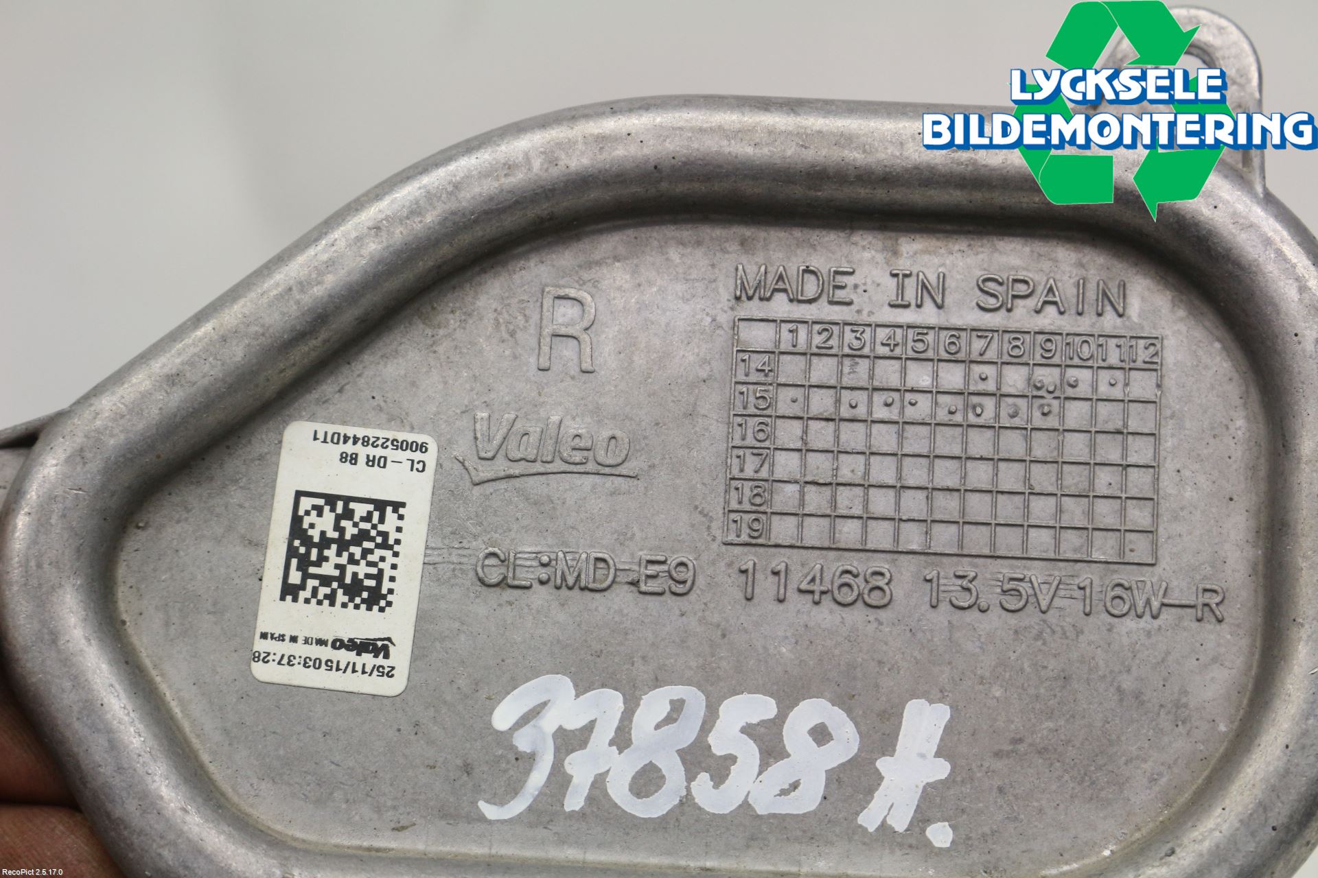 Volkswagen VW PASSAT 15-19 Styrenhet Strålkastare