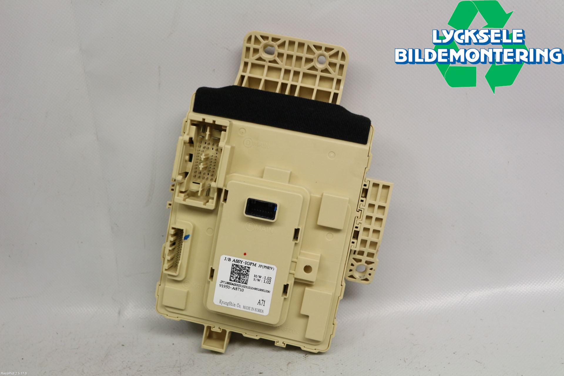 Kia OPTIMA 16-20 Säkringsdosa-Elcentral