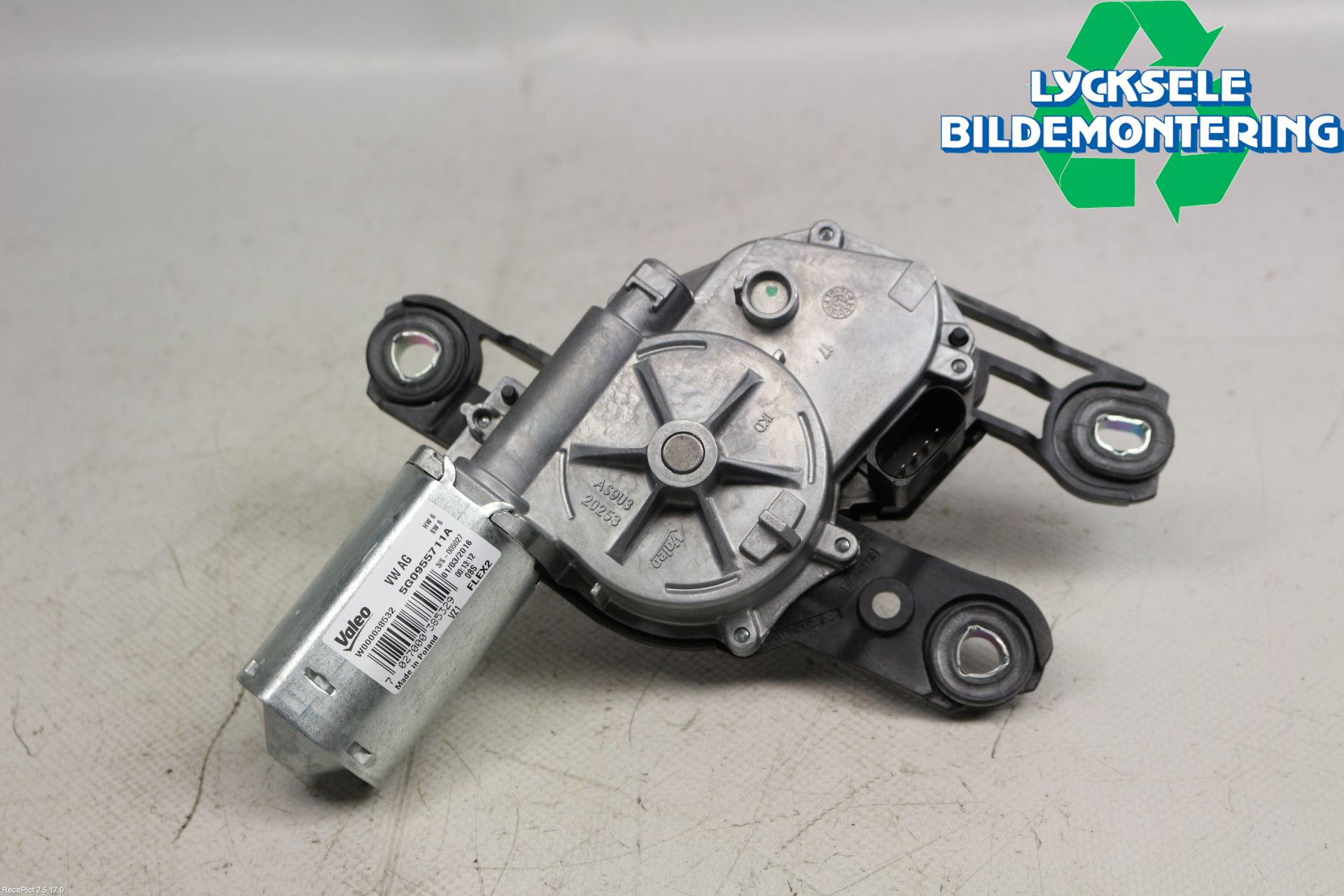 Volkswagen VW GOLF / E-GOLF VII 13-20 Torkarmotor Baklucka