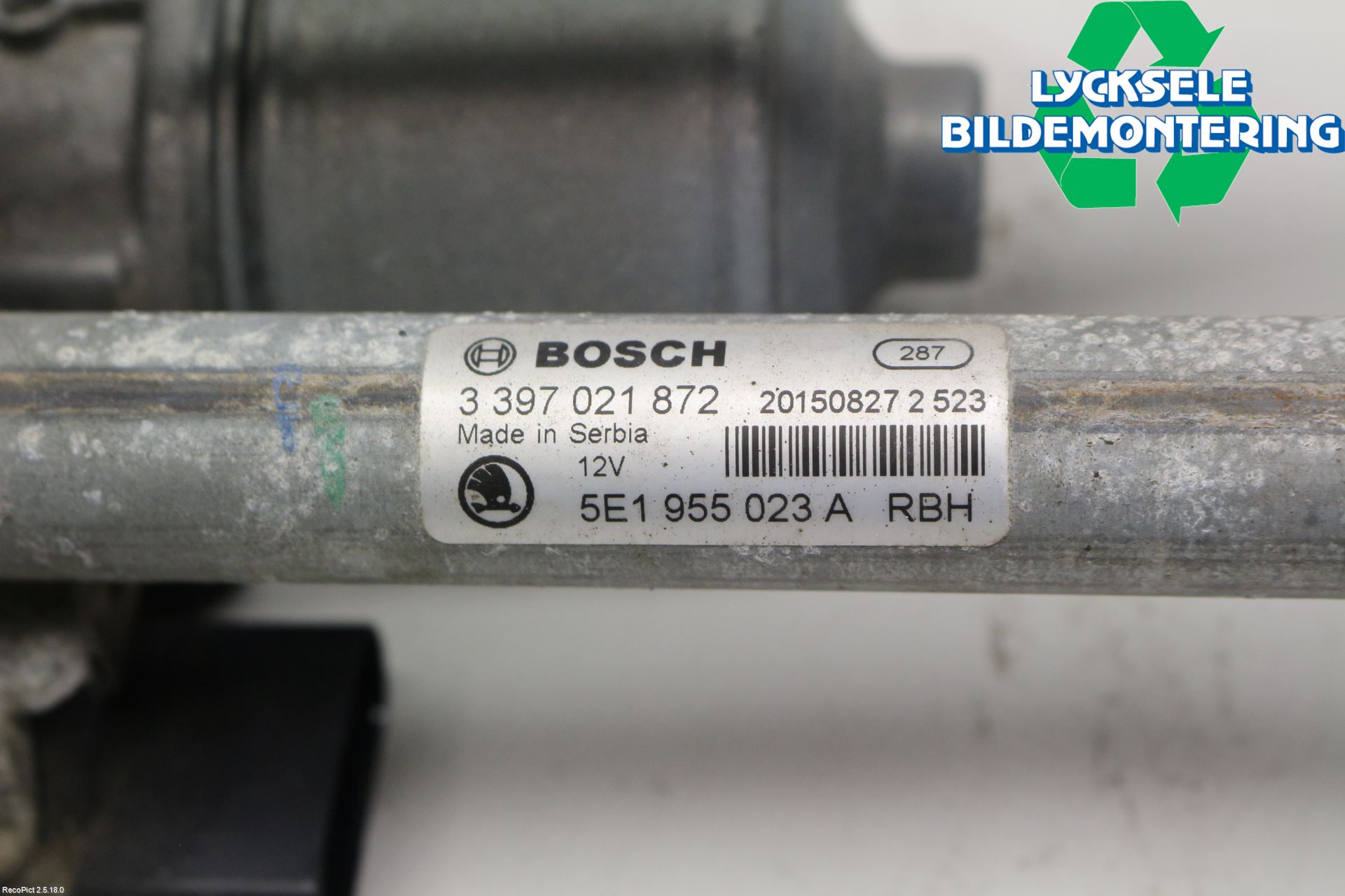 Skoda OCTAVIA (5E) 13-20 Torkarmekanism Vindruta