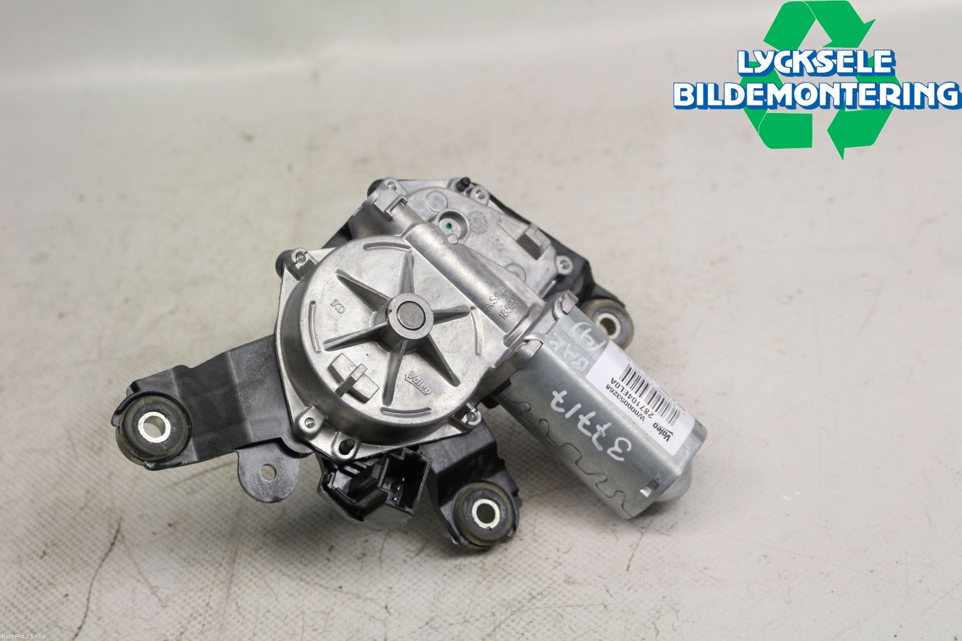 Nissan QASHQAI 14-17 Torkarmotor Baklucka