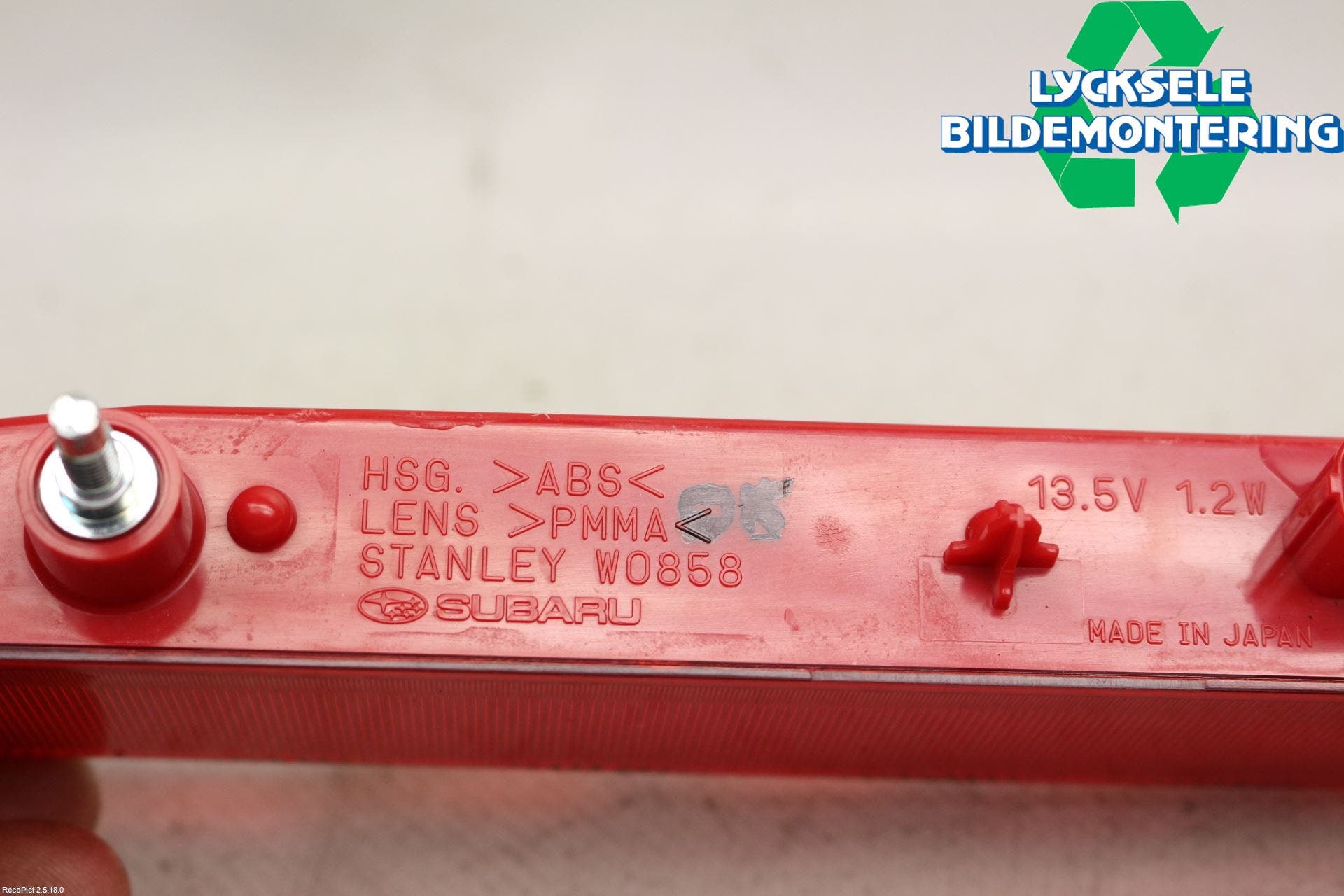 Subaru FORESTER SJ 13-18 Bromsljus Bakruta