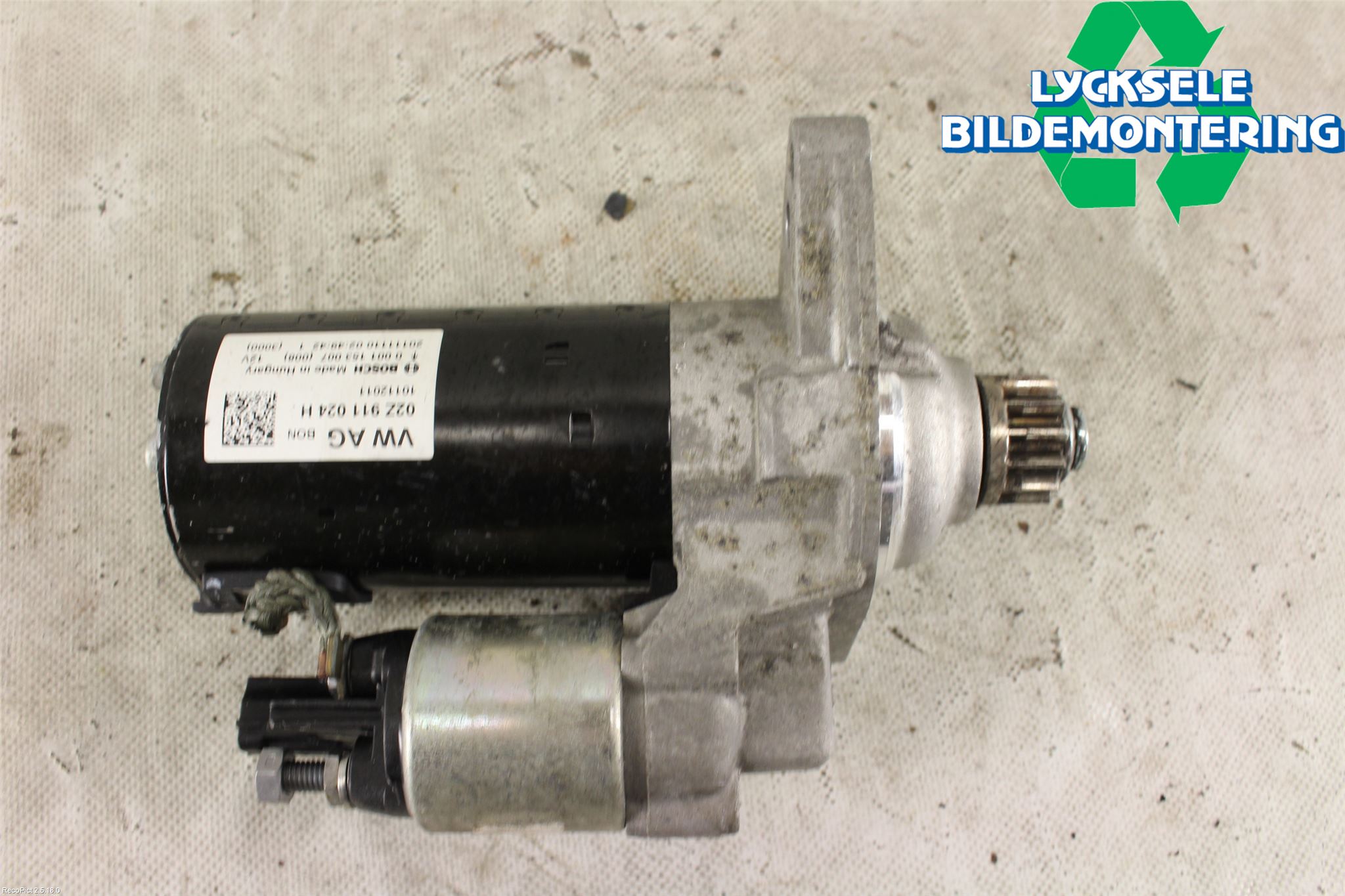 Volkswagen VW GOLF VI 09-13 Startmotor Diesel