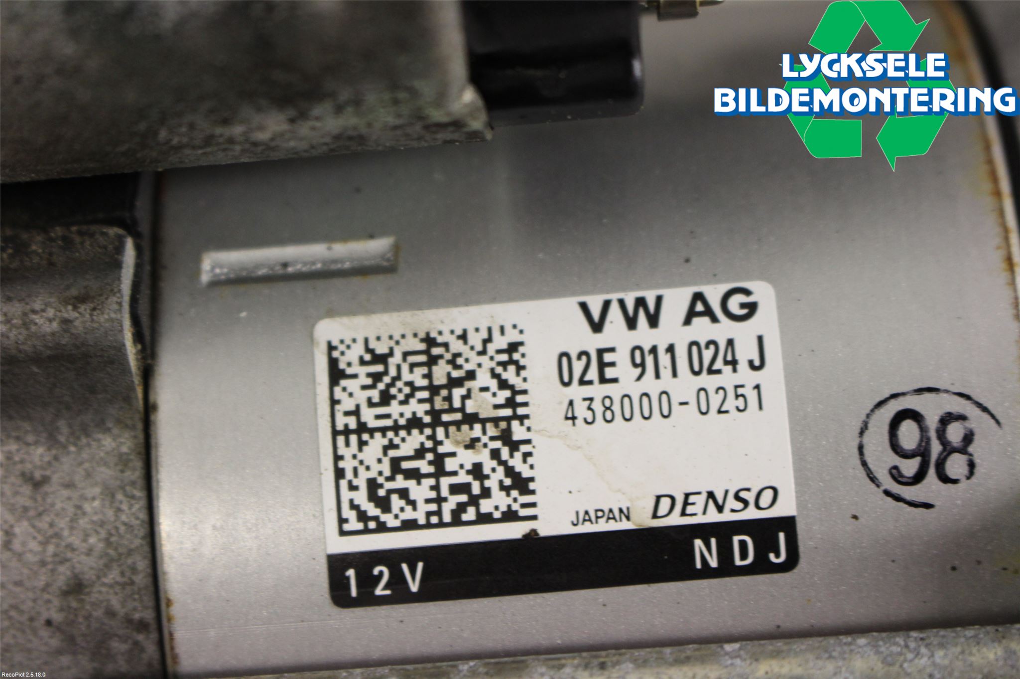 Volkswagen VW PASSAT 15-19 Startmotor Diesel