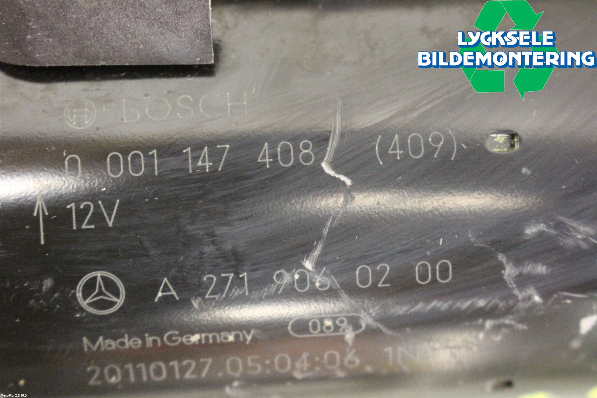 Mercedes-Benz MB C-KLASS (W204) 07-15 Startmotor