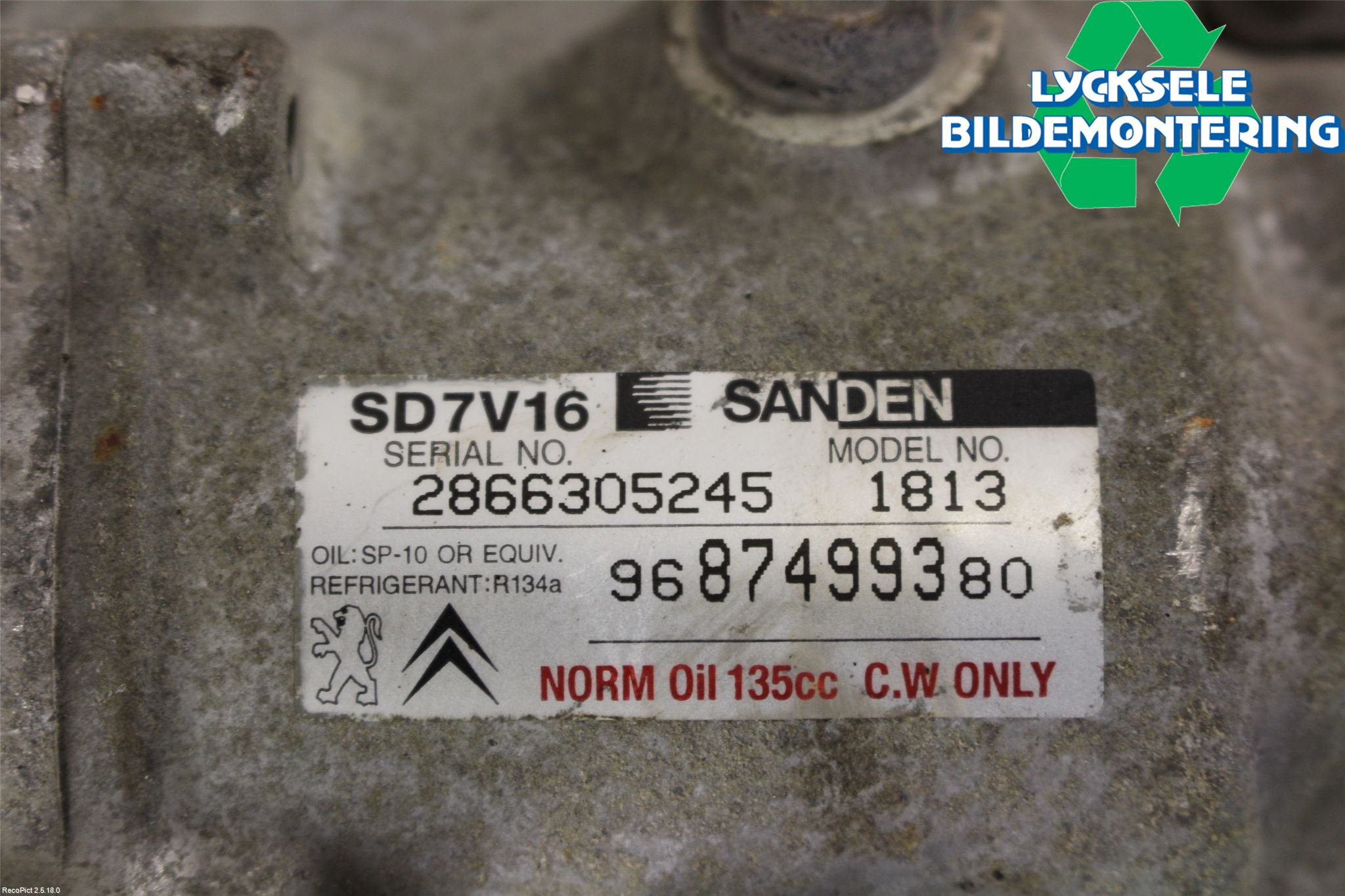 Citroen JUMPY 07-16 Ac Kompressor