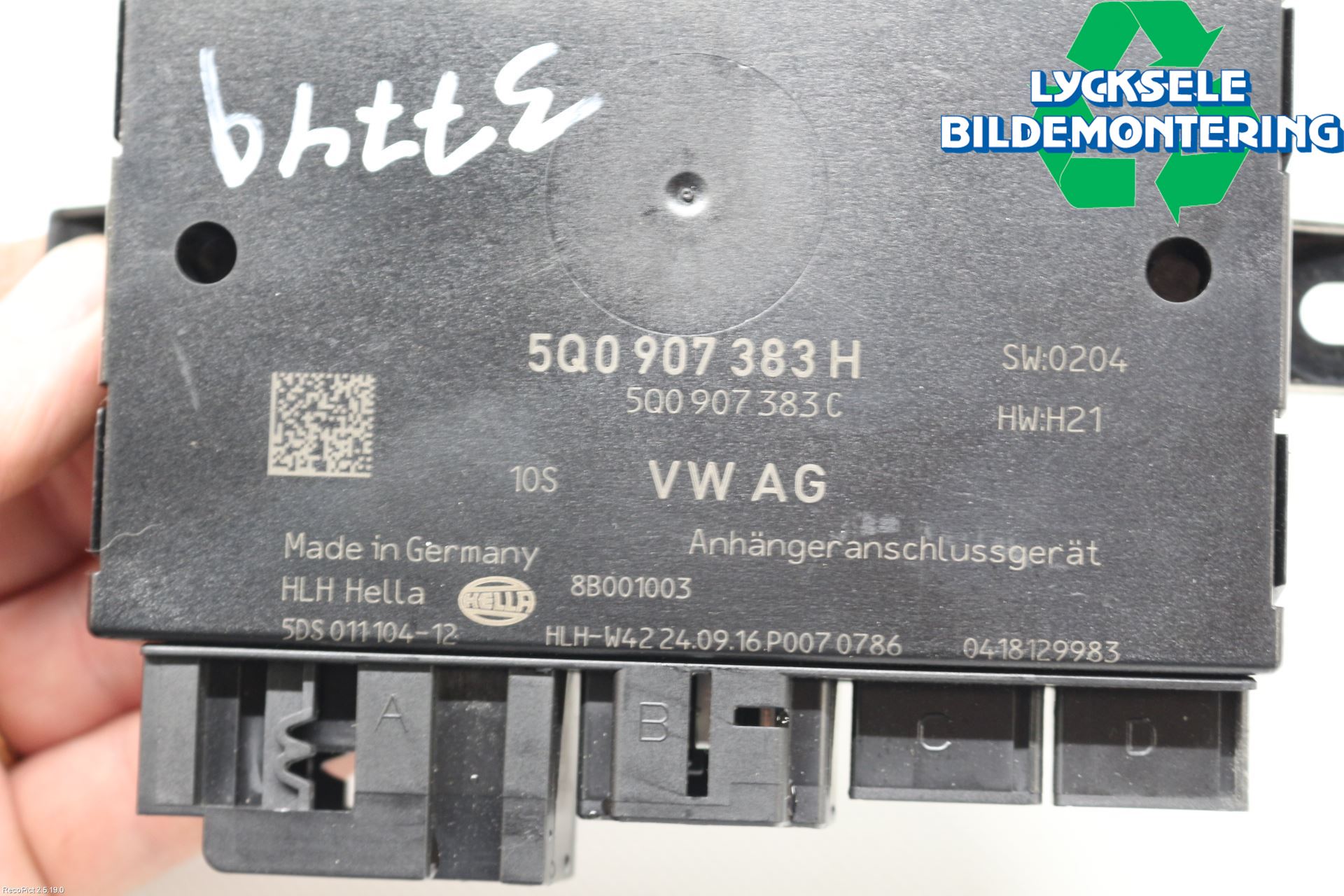 Skoda SUPERB 16-24 Styrenhet Dragkrok