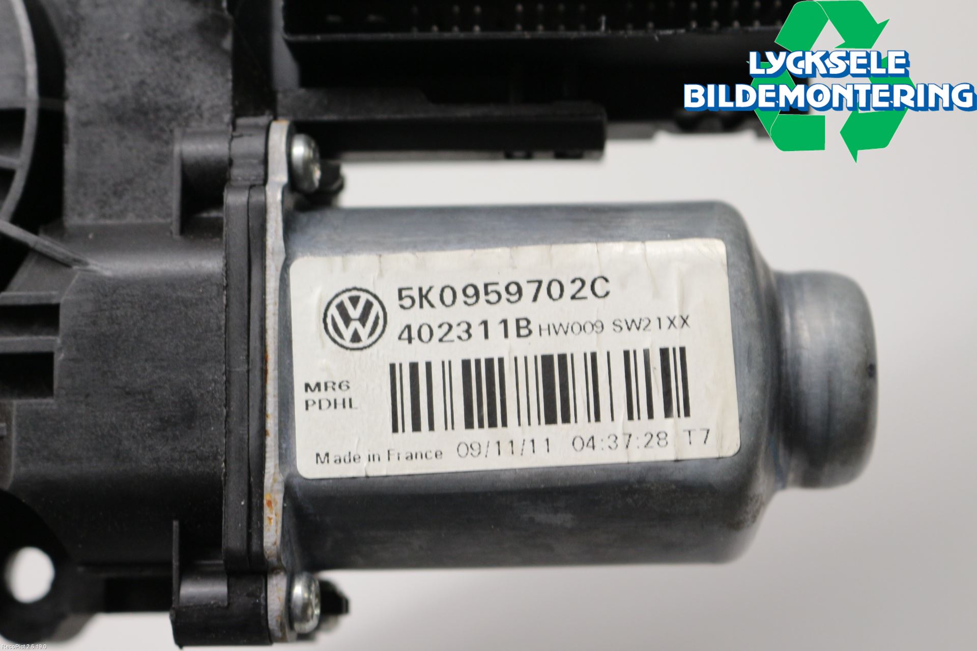 Volkswagen VW GOLF VI 09-13 Fönsterhissmotor
