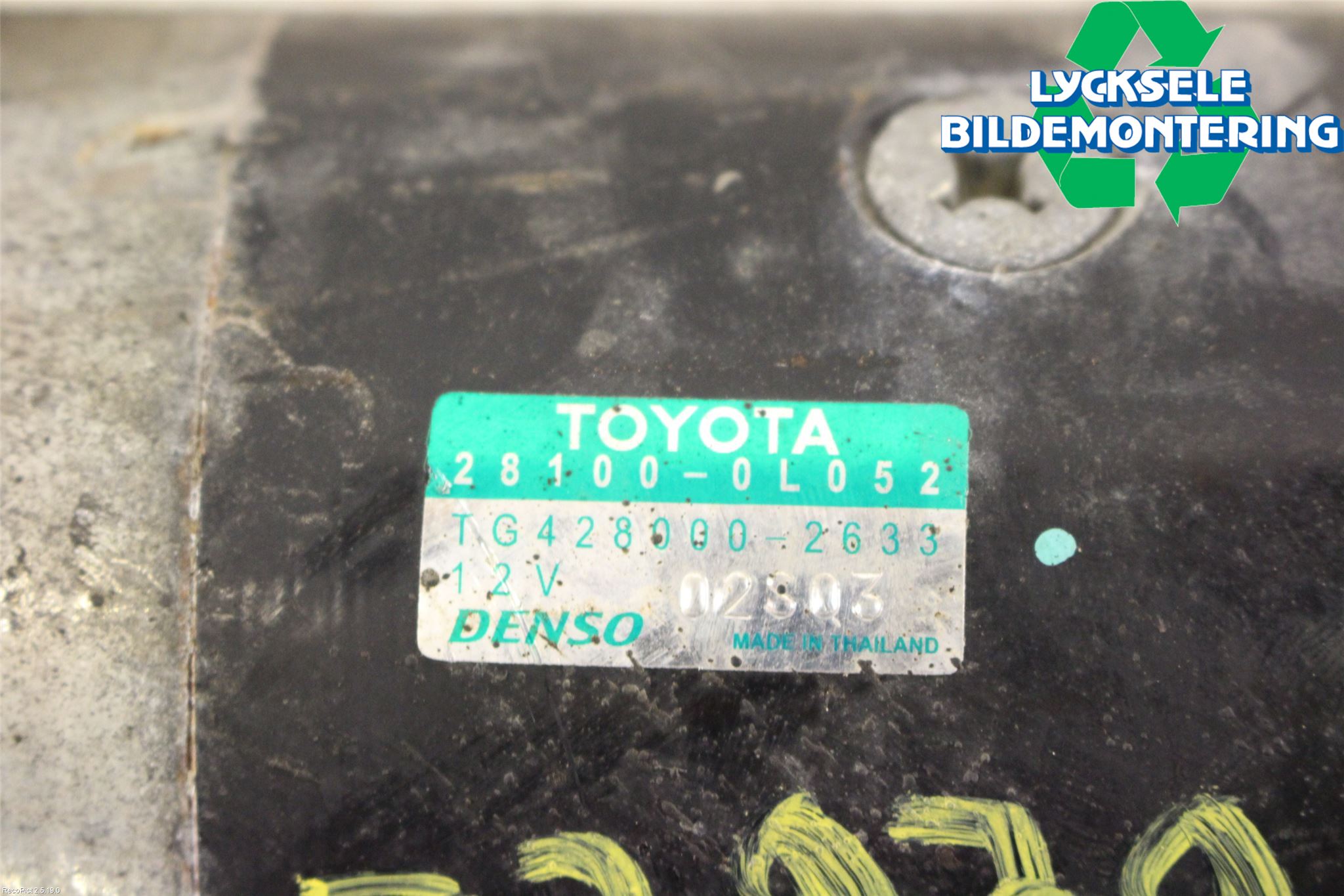 Toyota HILUX 05-16 Startmotor Diesel