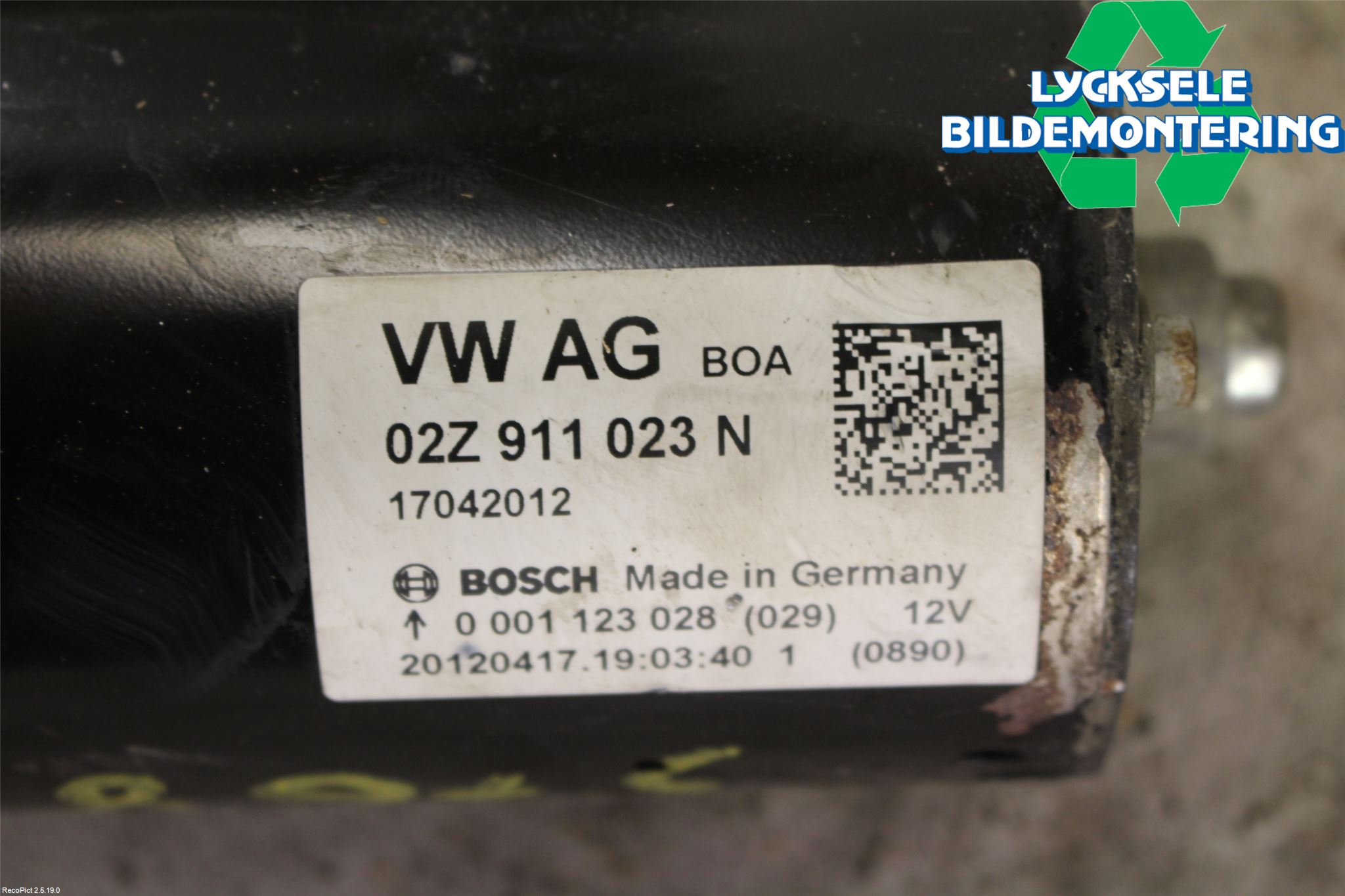 Skoda OCTAVIA (1Z) 05-13 Startmotor Diesel