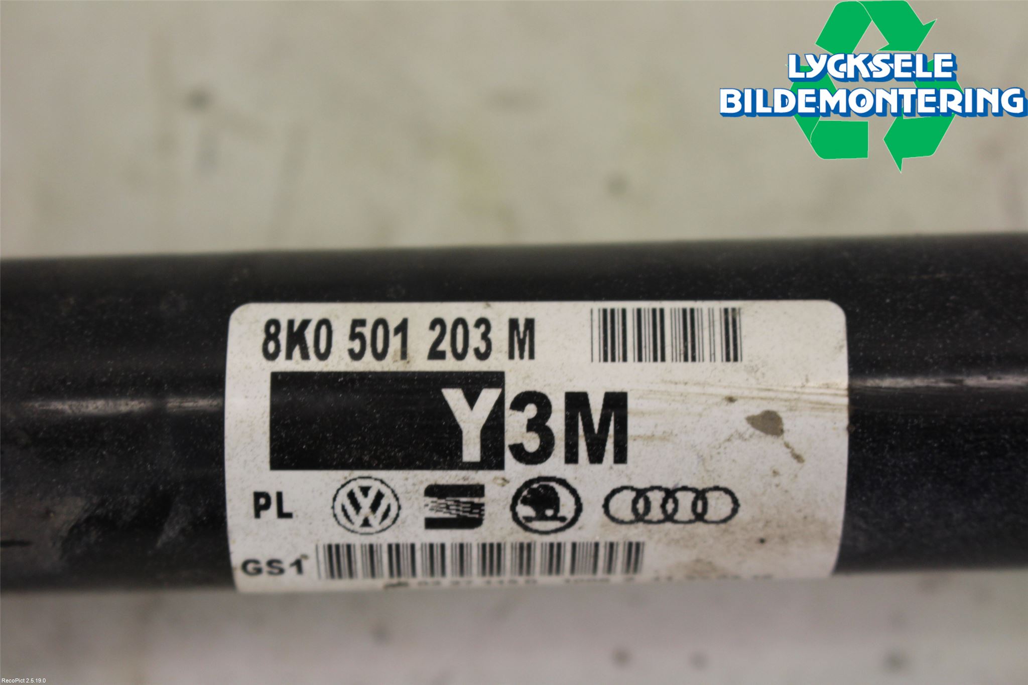 Audi A5 07-16 Drivaxel Bak Höger