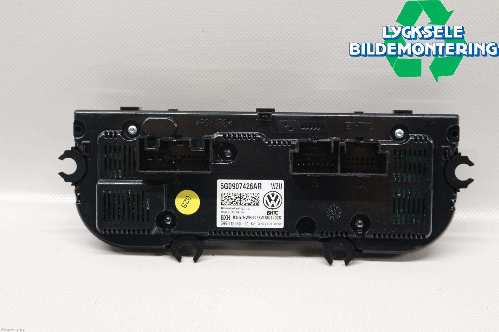 Volkswagen VW GOLF / E-GOLF VII 13-20 Ac Styrenhet Ac Manöveren