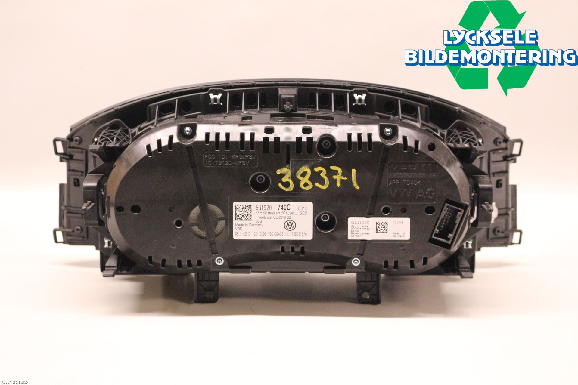 Volkswagen VW GOLF / E-GOLF VII 13-20 Instrument Komb