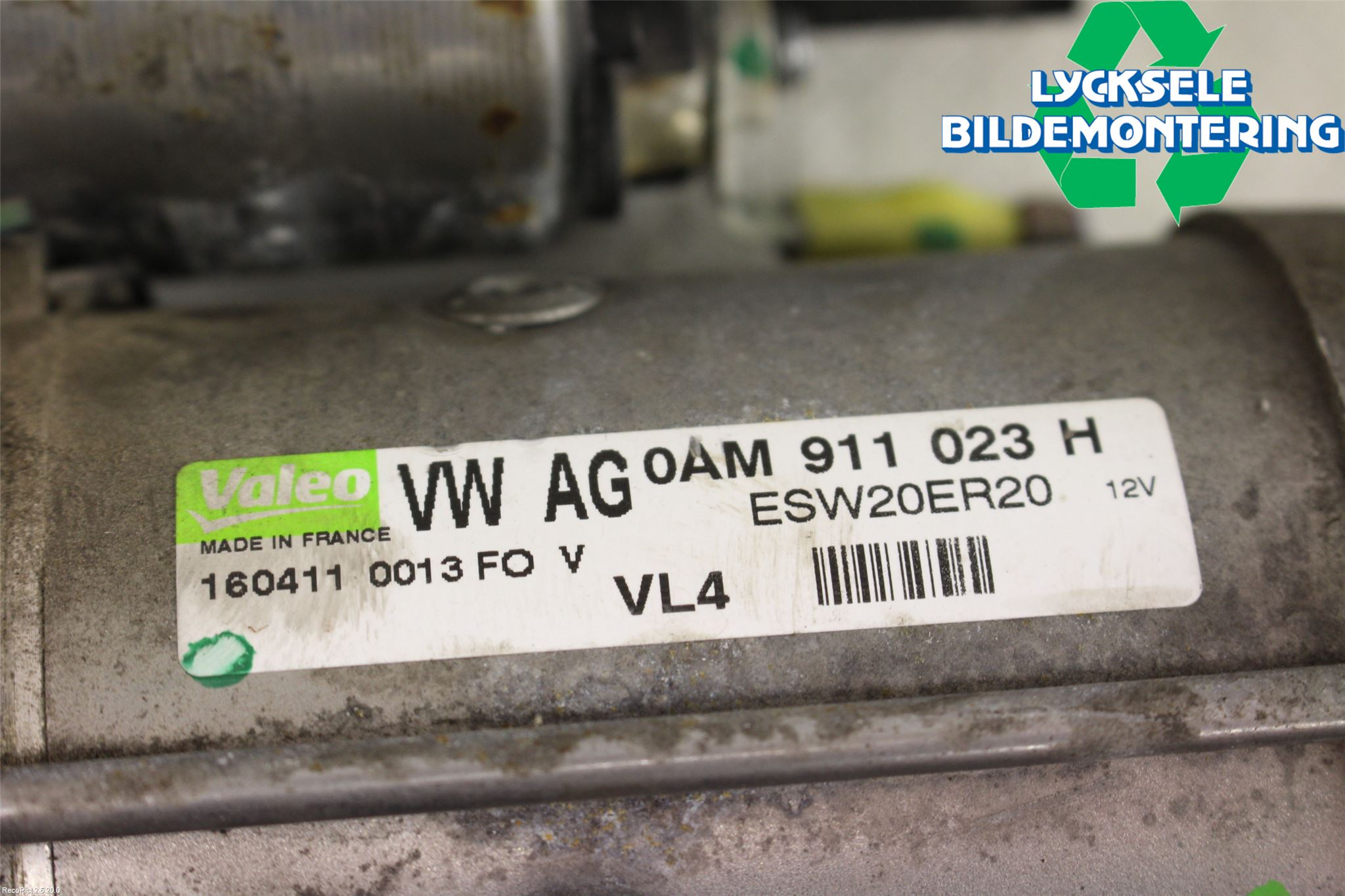 Volkswagen VW GOLF VI 09-13 Startmotor Diesel