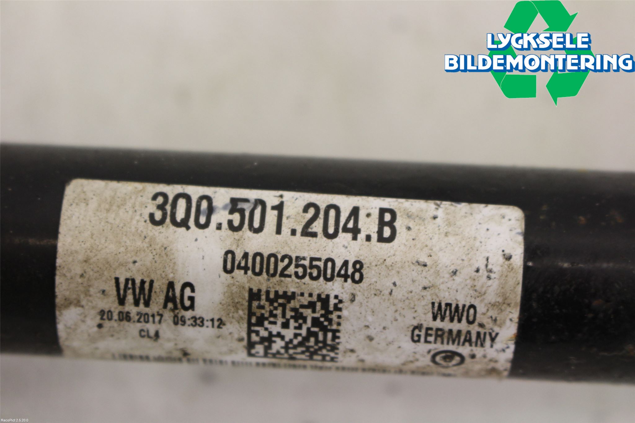 Skoda KODIAQ 17-24 Drivaxel Bak Höger