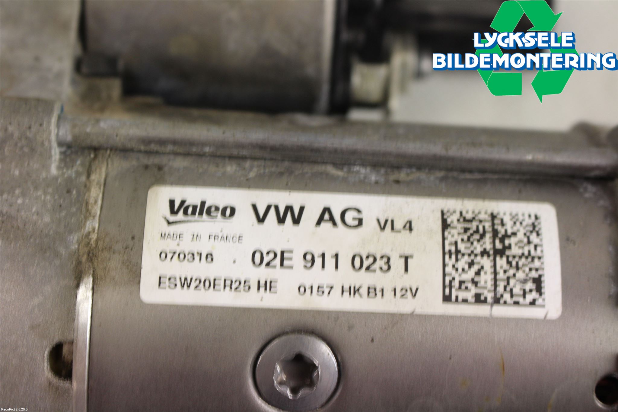 Volkswagen VW GOLF / E-GOLF VII 13-20 Startmotor Diesel
