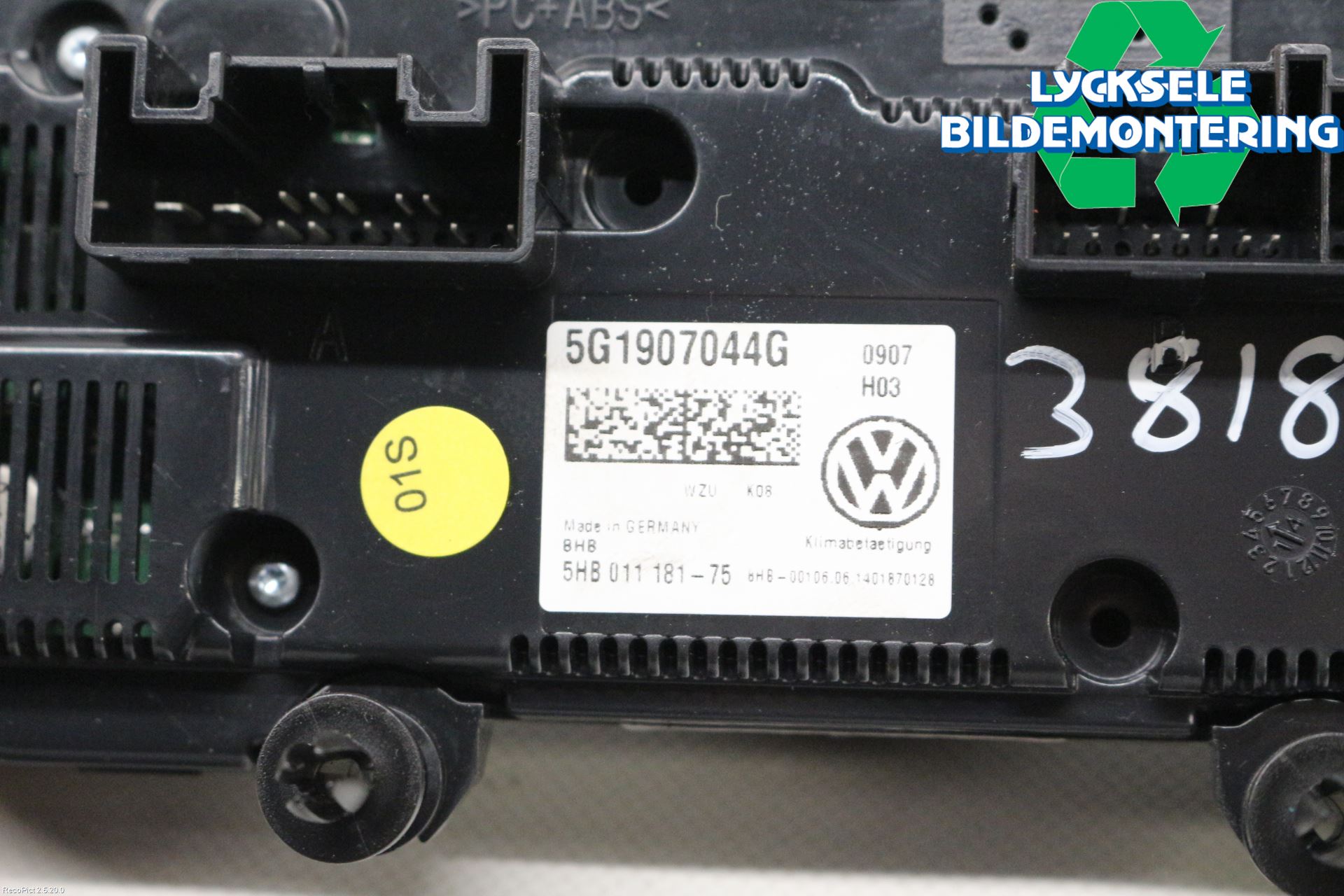 Volkswagen VW GOLF SPORTSVAN 15-20 Ac Styrenhet Ac Manöveren