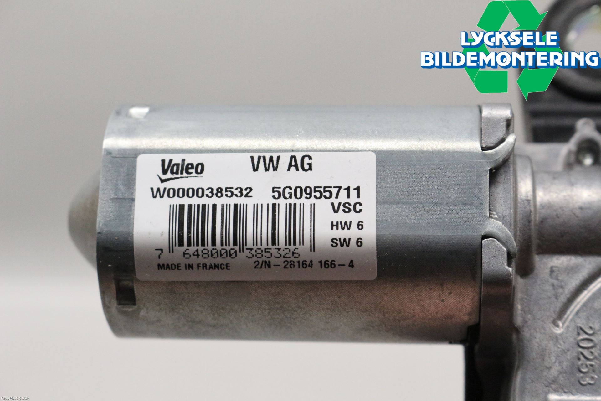 Volkswagen VW GOLF SPORTSVAN 15-20 Torkarmotor Baklucka