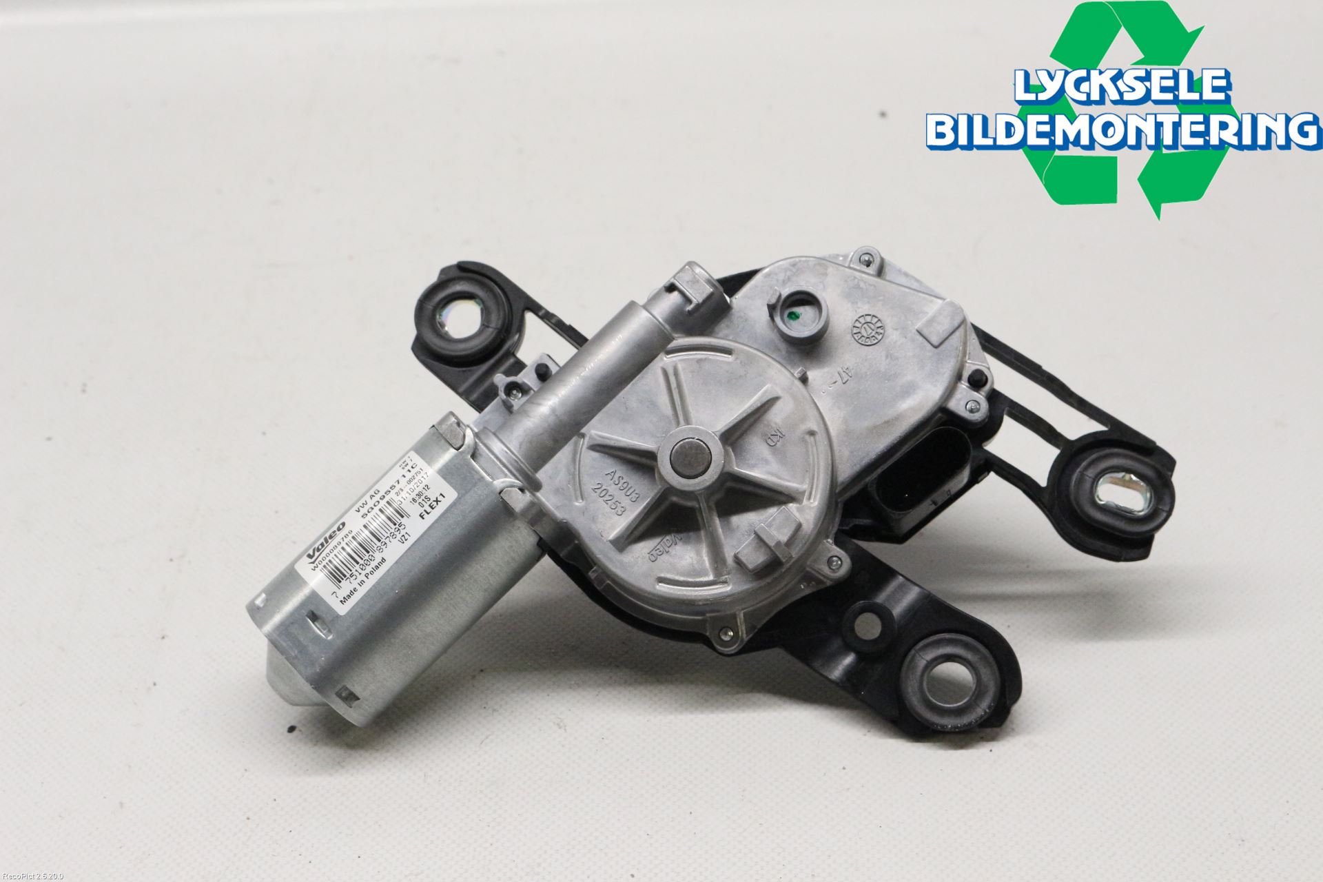 Volkswagen VW PASSAT 15-19 Torkarmotor Baklucka