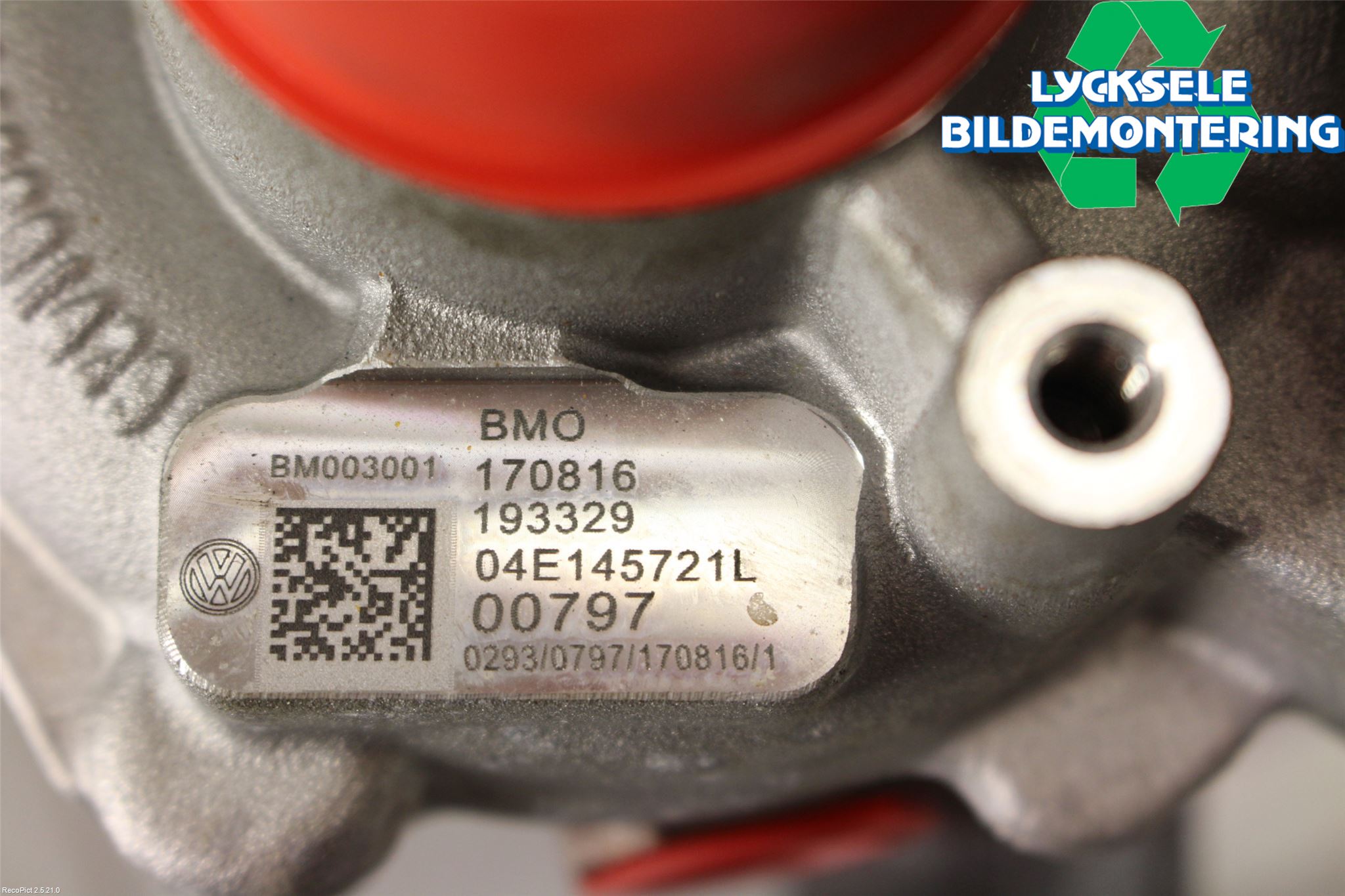 Volkswagen VW GOLF / E-GOLF VII 13-20 Turboaggregat