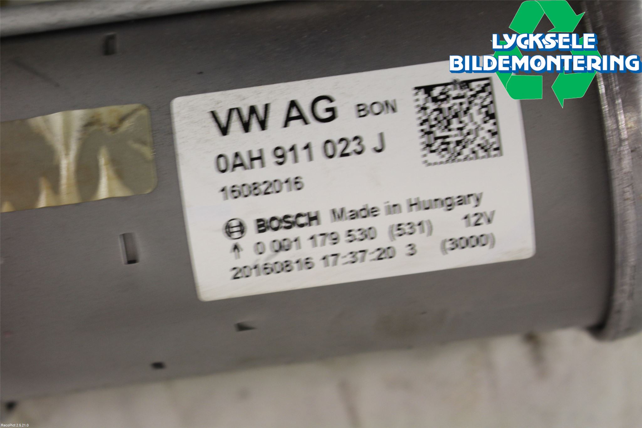 Volkswagen VW GOLF / E-GOLF VII 13-20 Startmotor