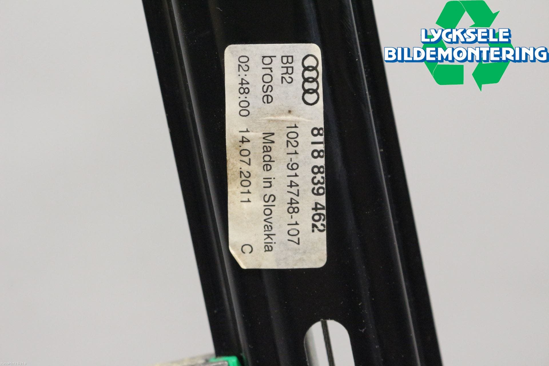 Audi A5 07-16 Fönsterhissmekanism