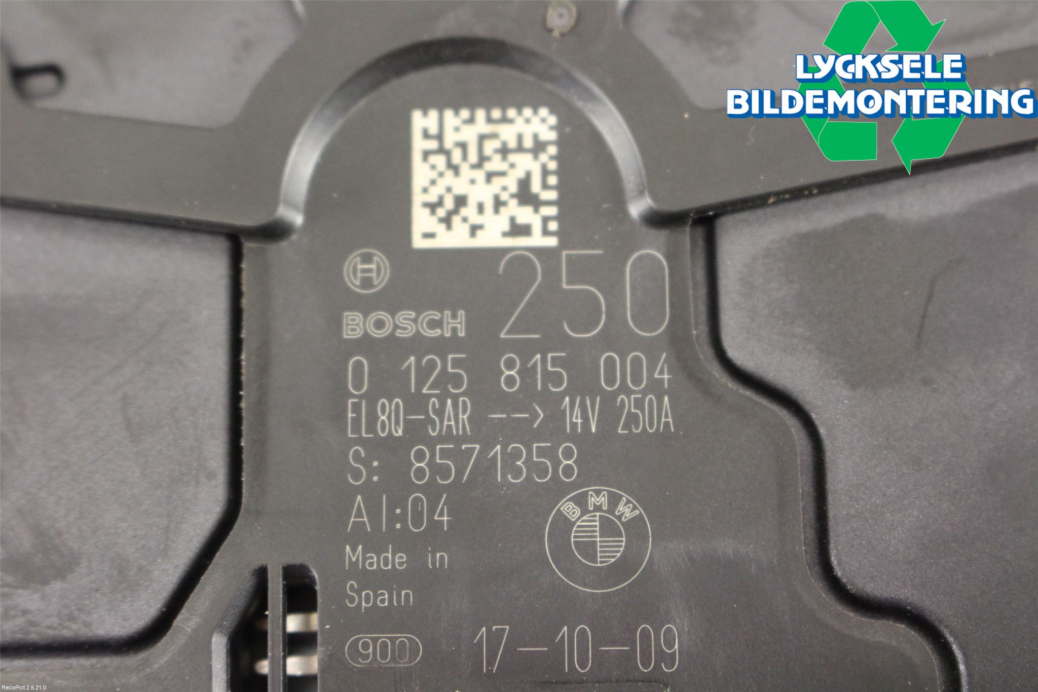 BMW 5 G30/G31/F90 17-23 Generator