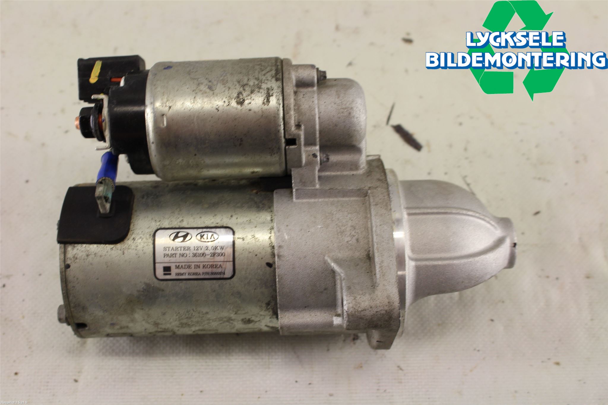 Kia SPORTAGE (QL) 16-21 Startmotor Diesel
