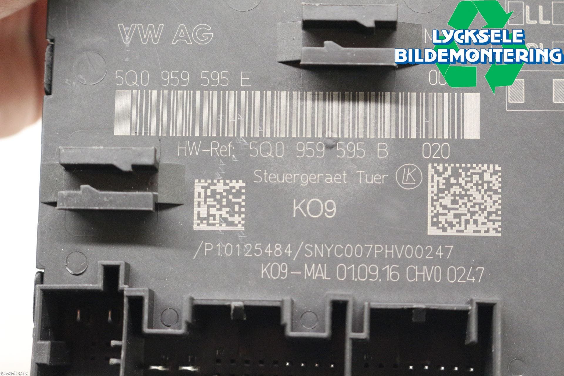 Volkswagen VW PASSAT 15-19 Styrenhet Dörr