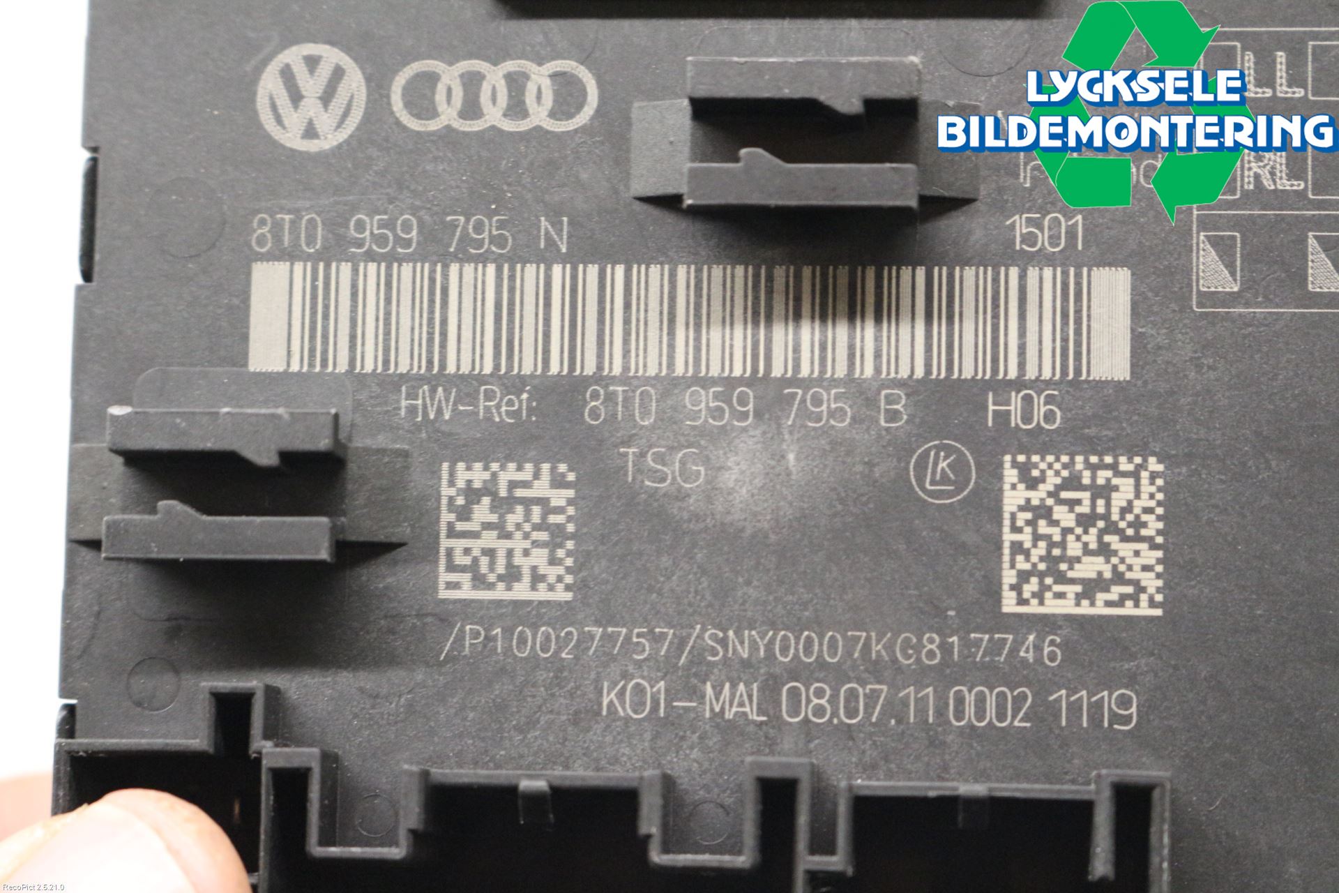 Audi A5 07-16 Styrenhet Dörr