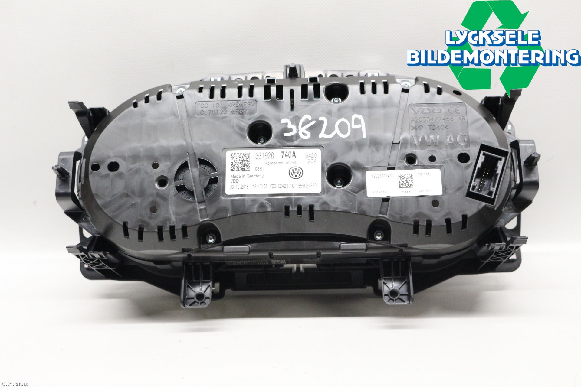 Volkswagen VW GOLF / E-GOLF VII 13-20 Instrument Komb