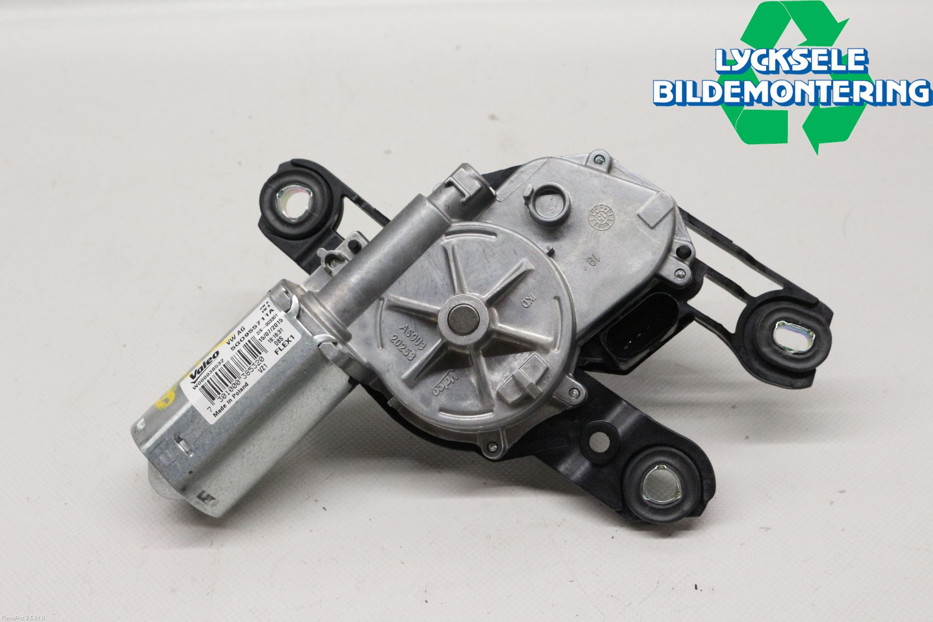 Volkswagen VW PASSAT 15-19 Torkarmotor Baklucka
