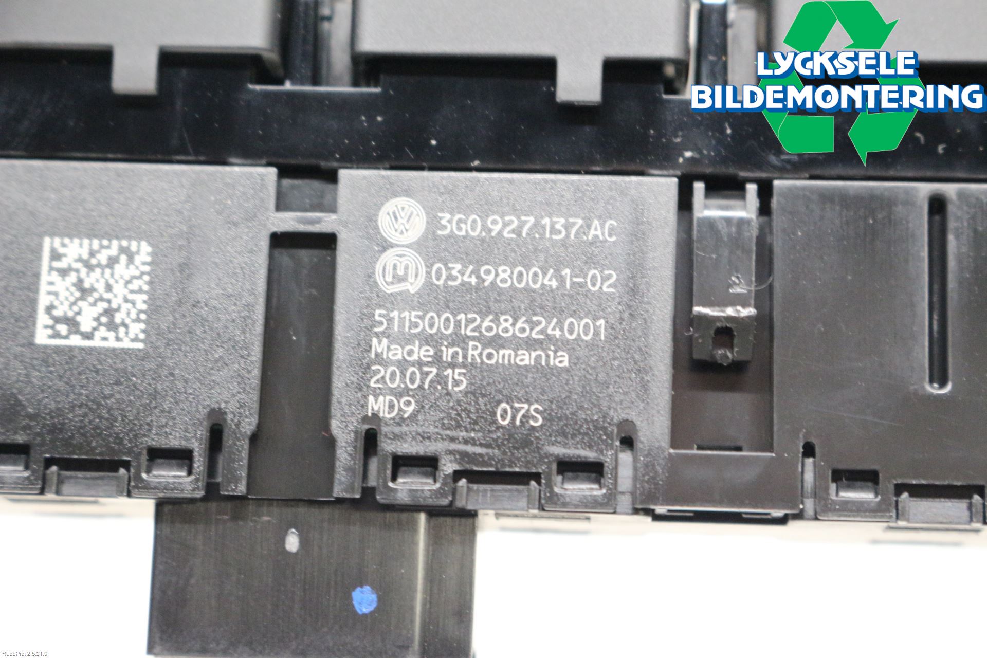 Volkswagen VW PASSAT 15-19 Strömställare Multifunktion