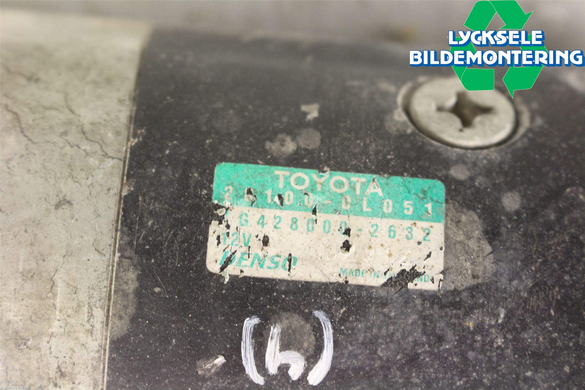 Toyota HILUX 05-16 Startmotor Diesel