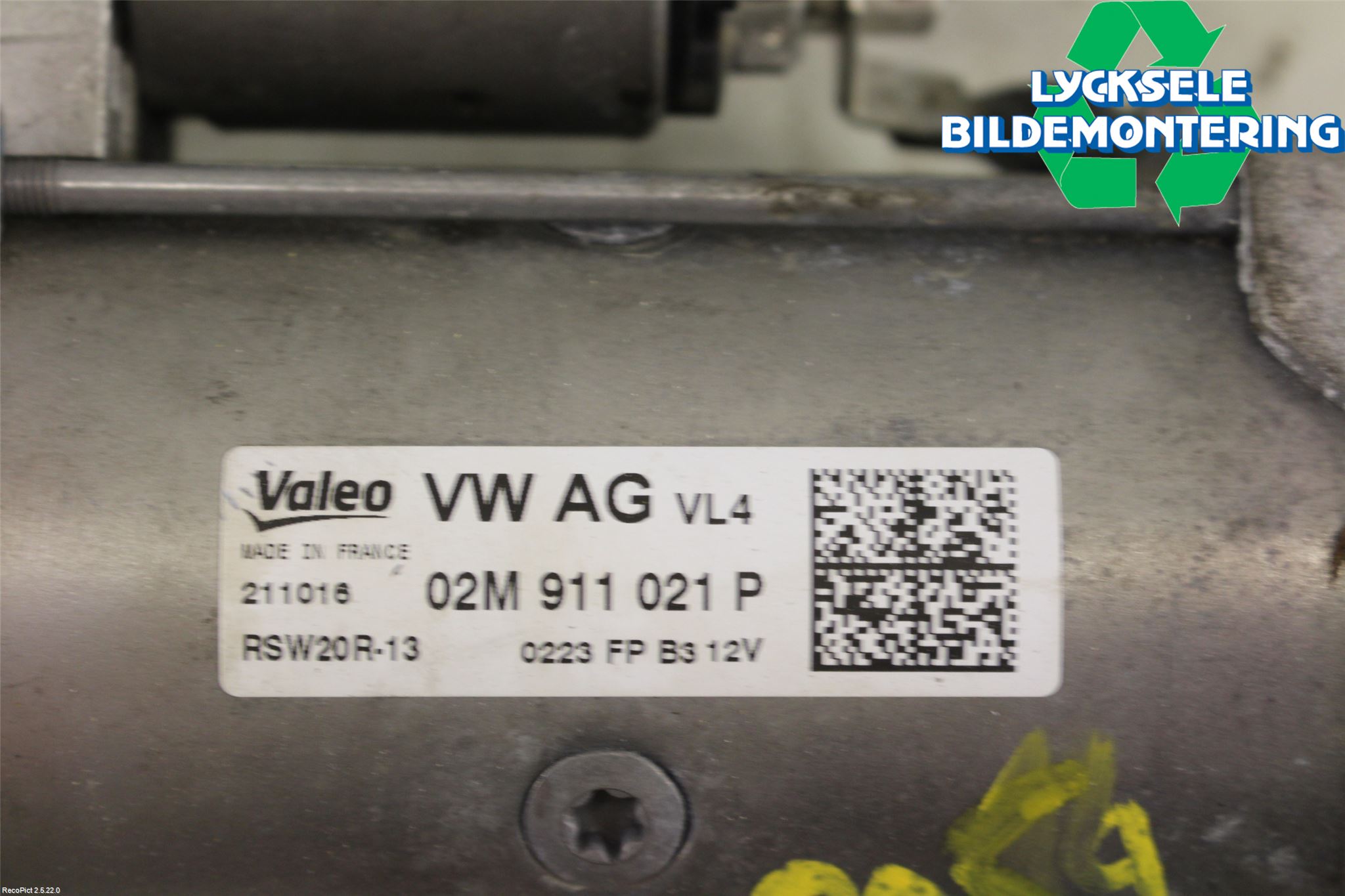 Volkswagen VW PASSAT 15-19 Startmotor Diesel