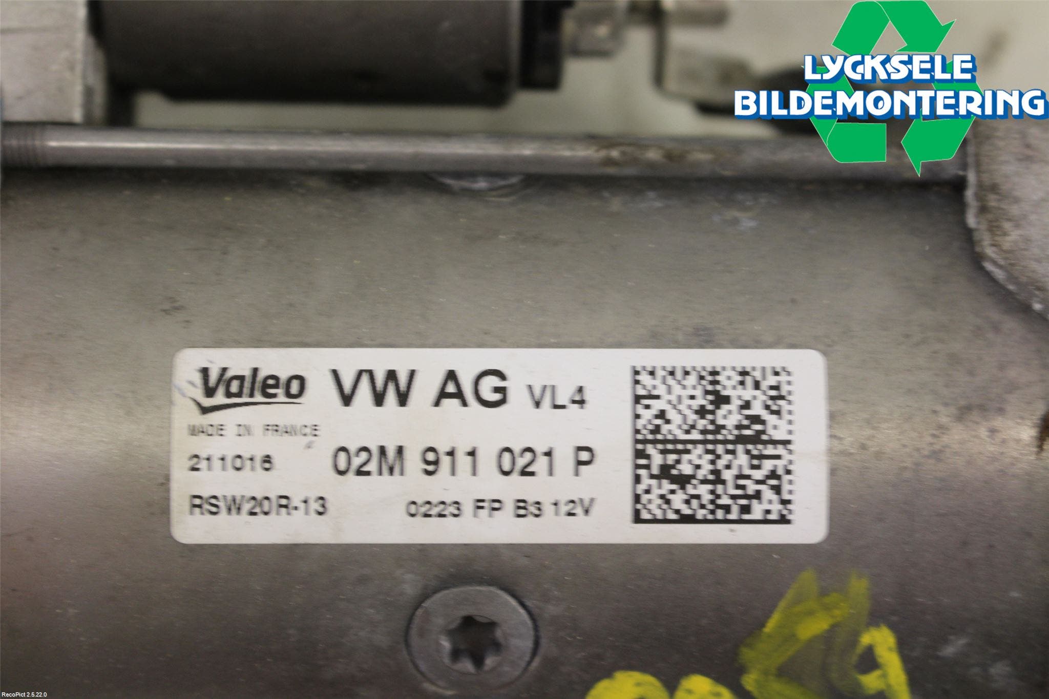 Volkswagen VW PASSAT 15-19 Startmotor Diesel