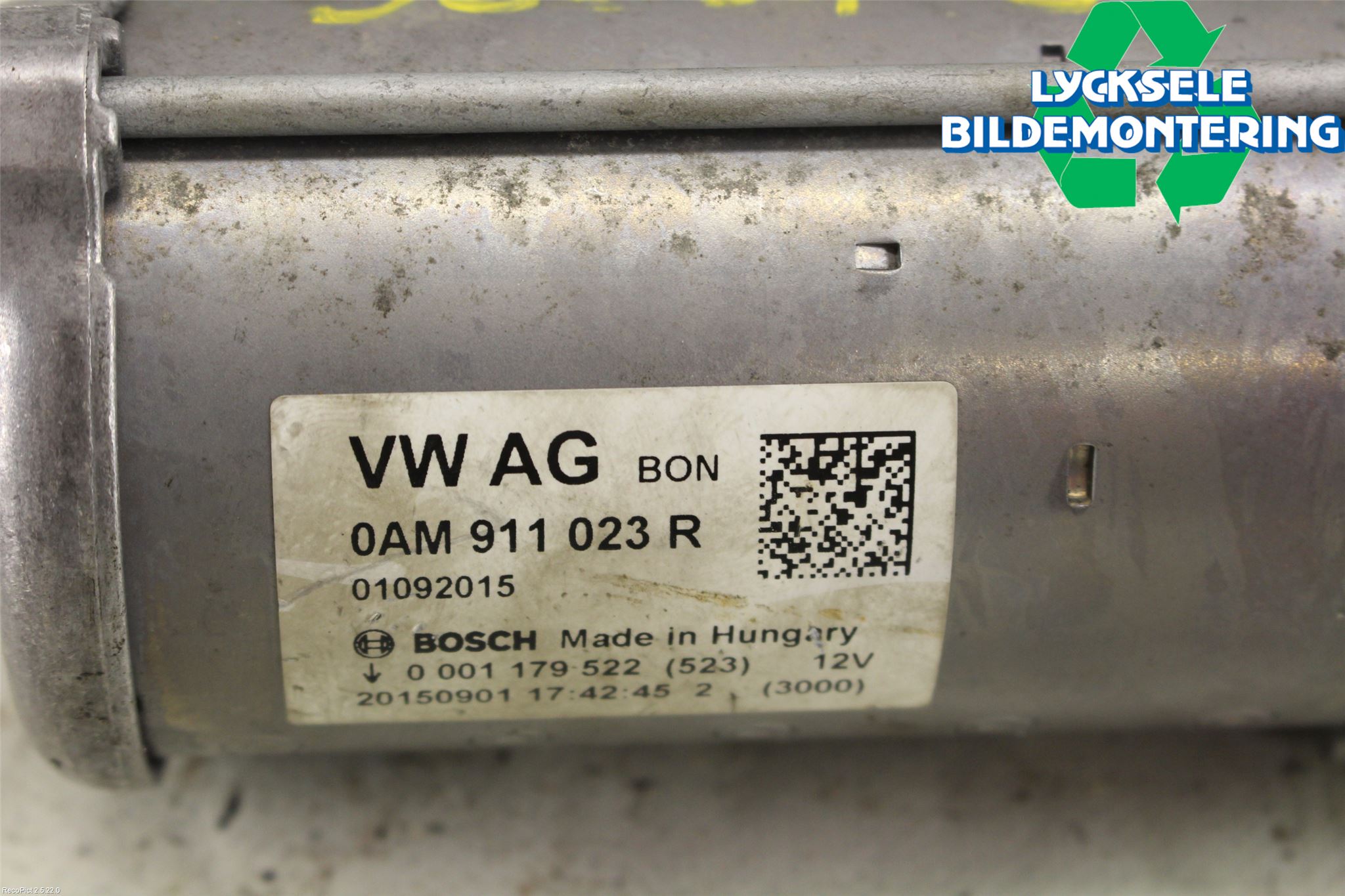 Volkswagen VW GOLF / E-GOLF VII 13-20 Startmotor