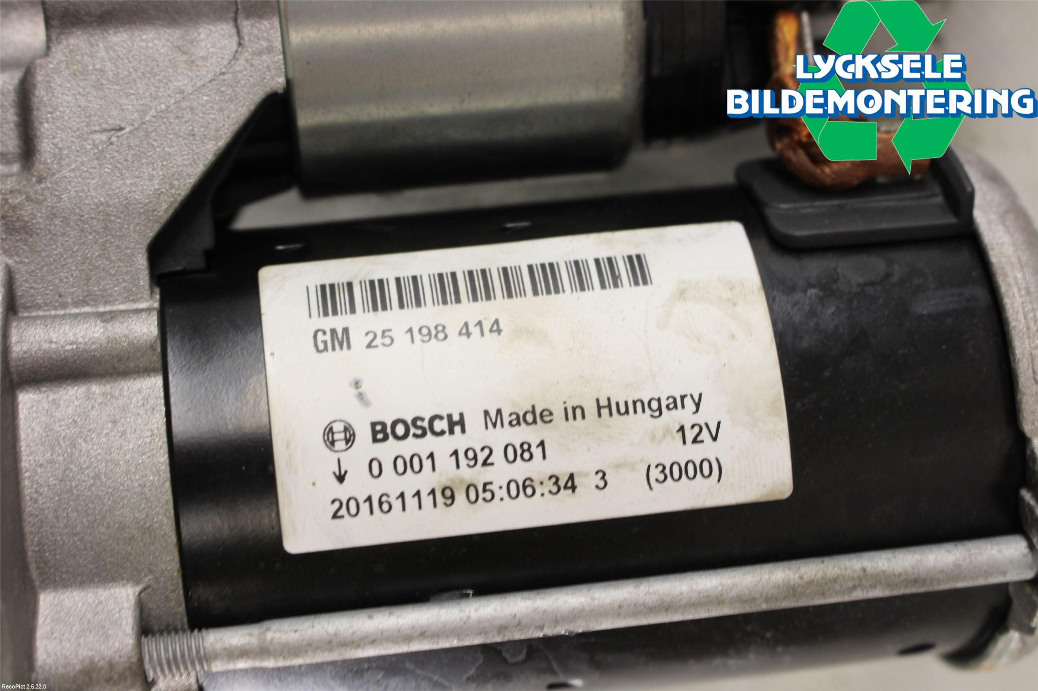 Opel CORSA E 15-19 Startmotor