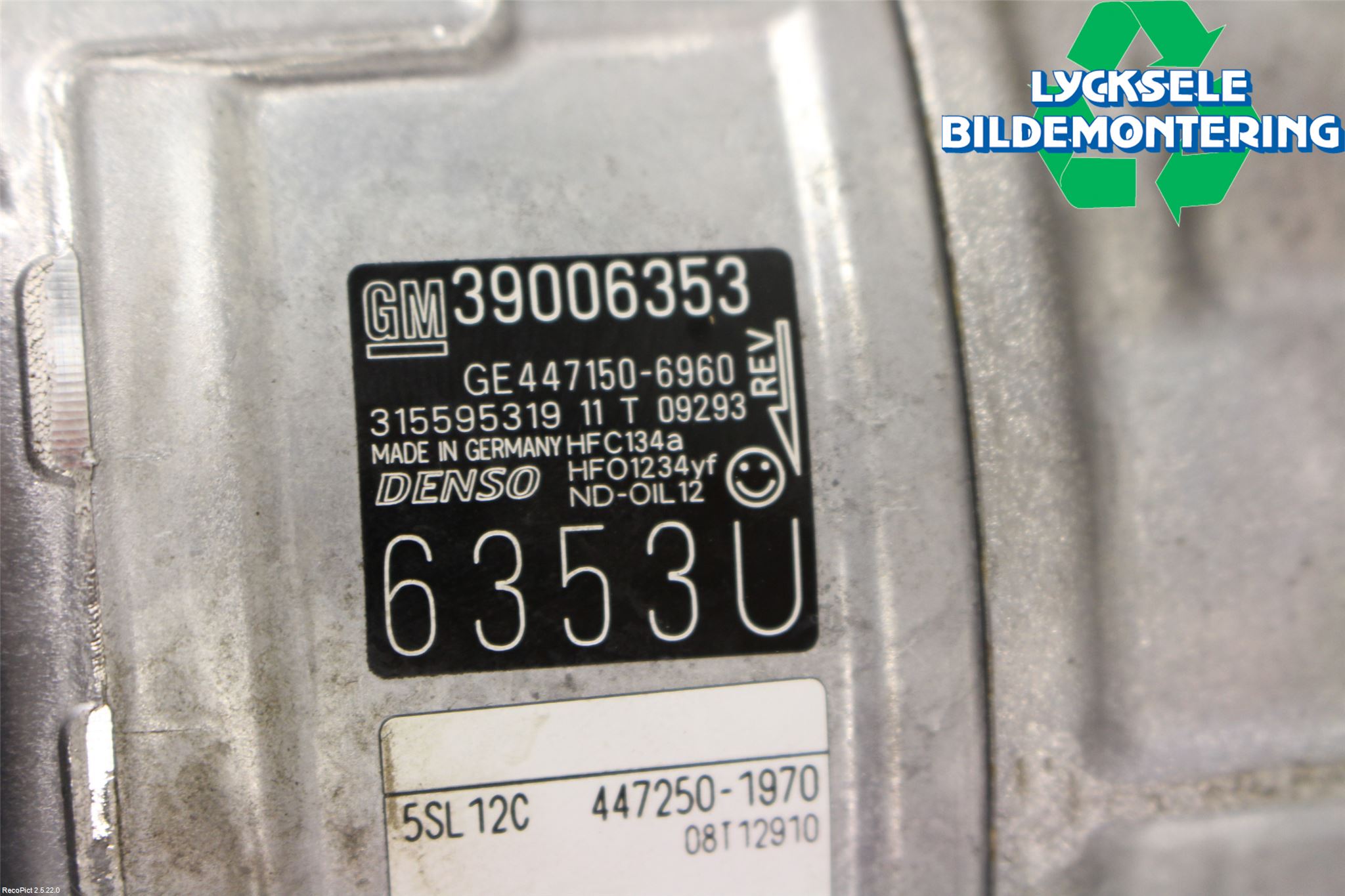 Opel CORSA E 15-19 Ac Kompressor