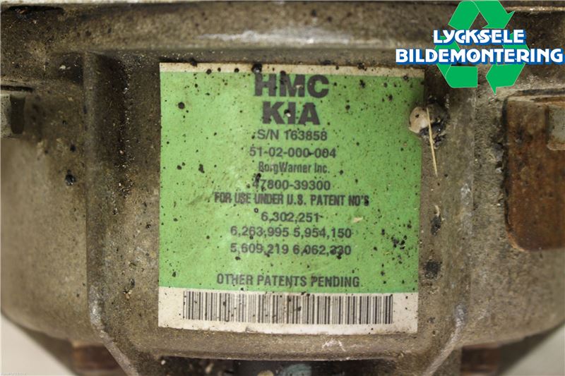 Hyundai SANTA FE  06-12 Bakväxel-Diff