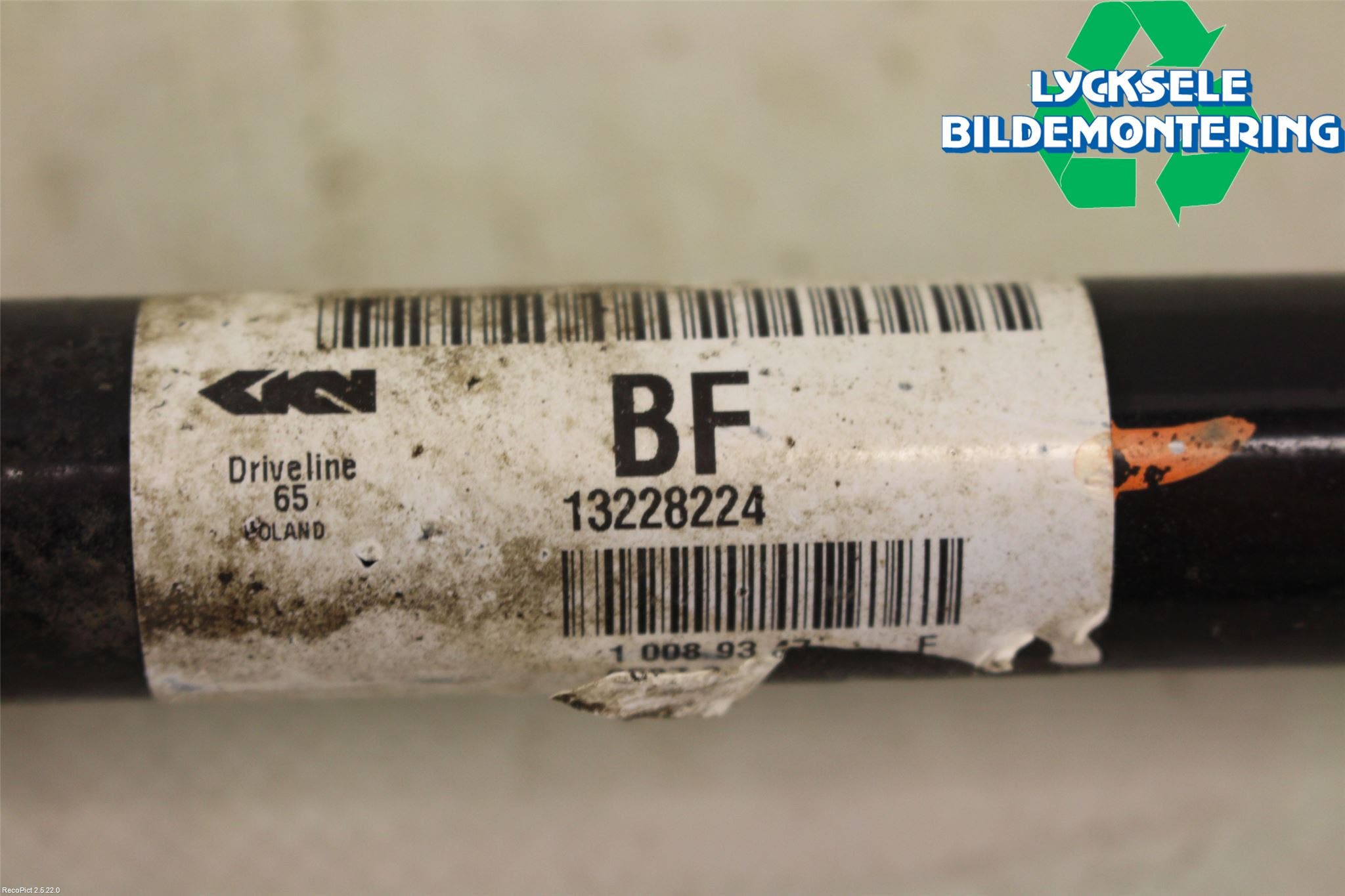 Saab 9-5 10-12 Drivaxel Bak Höger