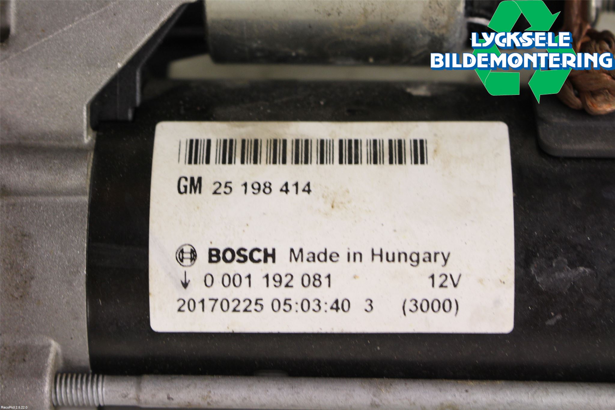 Opel CORSA E 15-19 Startmotor