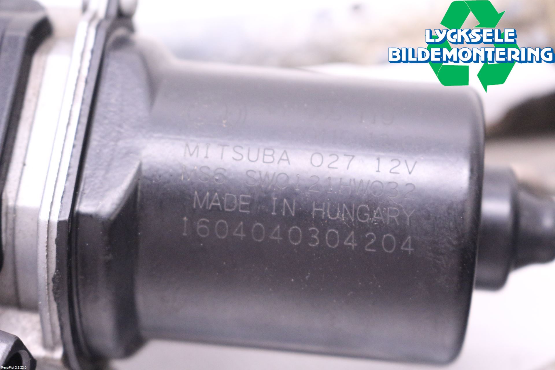 Skoda SUPERB 16-24 Torkarmekanism Vindruta