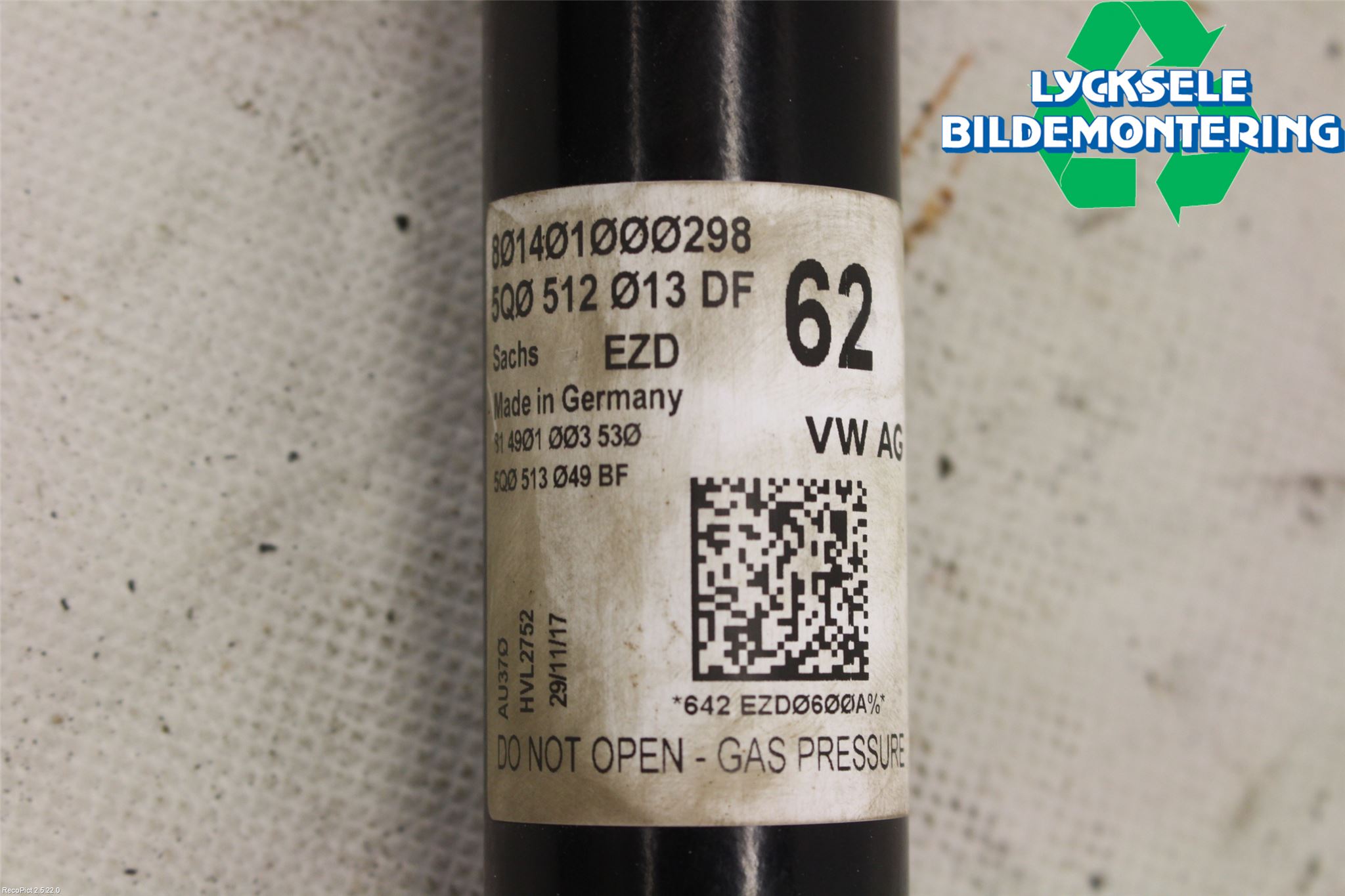 Audi A3/S3 8V 13-20 Stötdämpare Bak