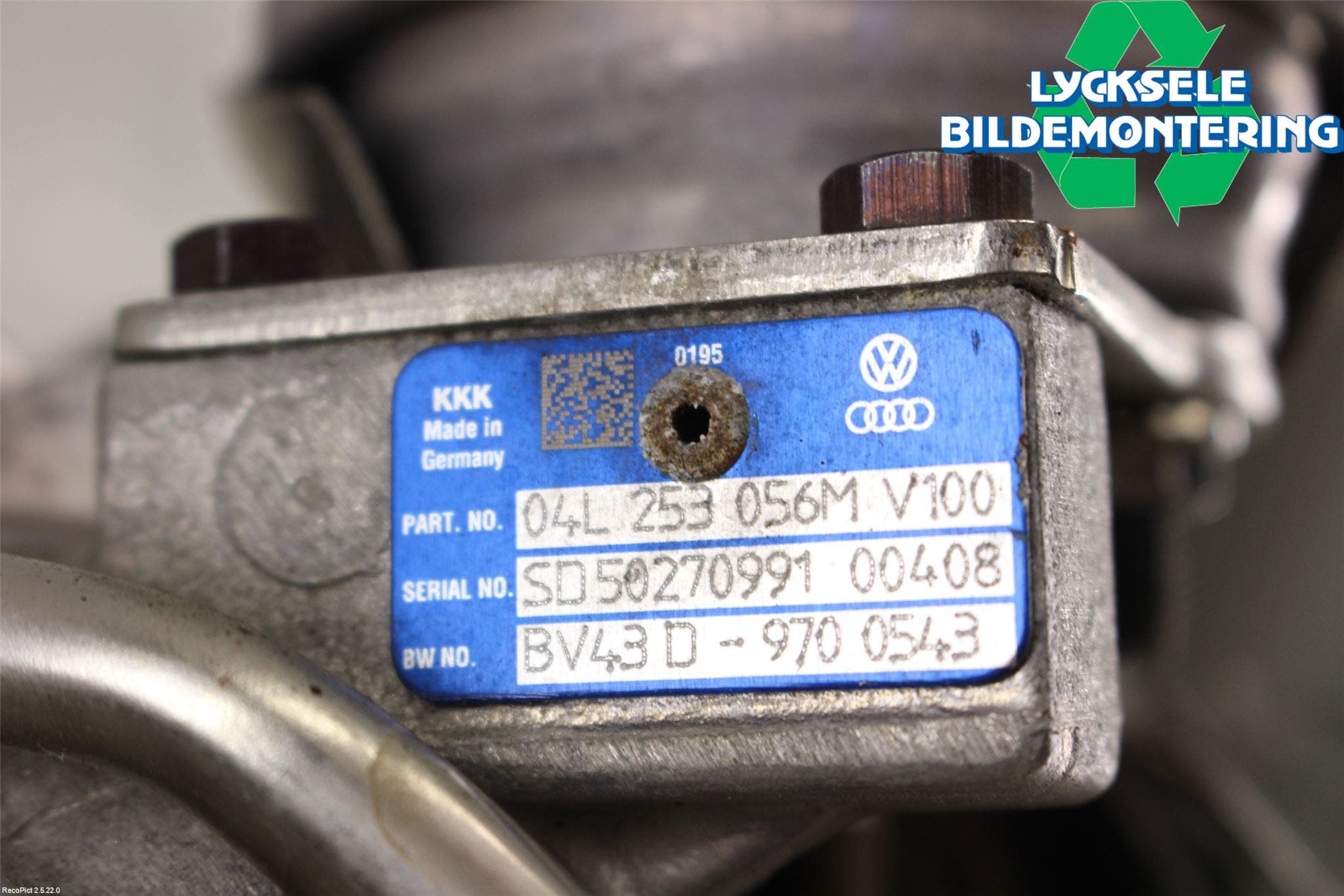 Skoda SUPERB 16-24 Turboaggregat