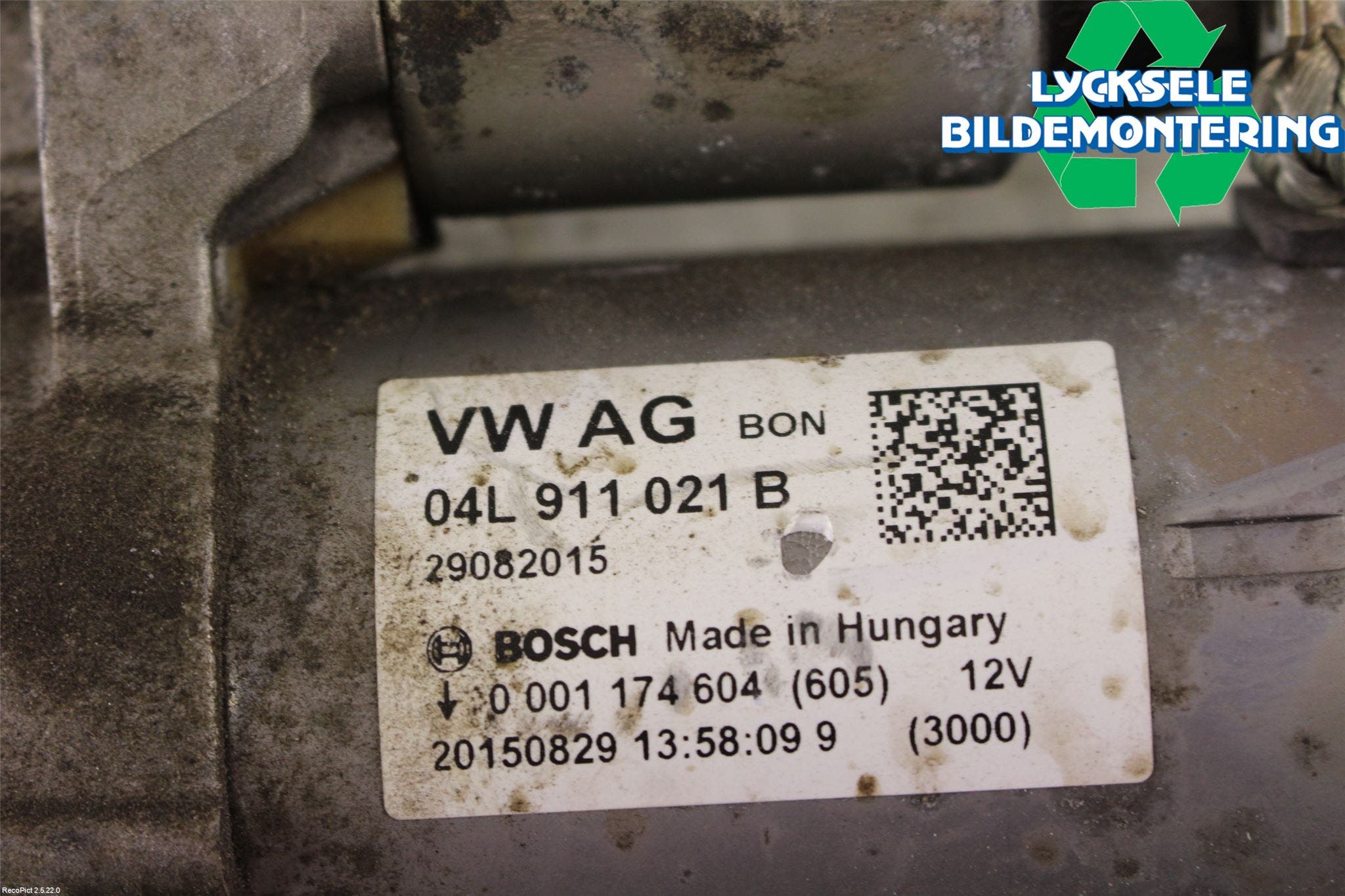 Audi A4/S4 B9 16-19 Startmotor Diesel