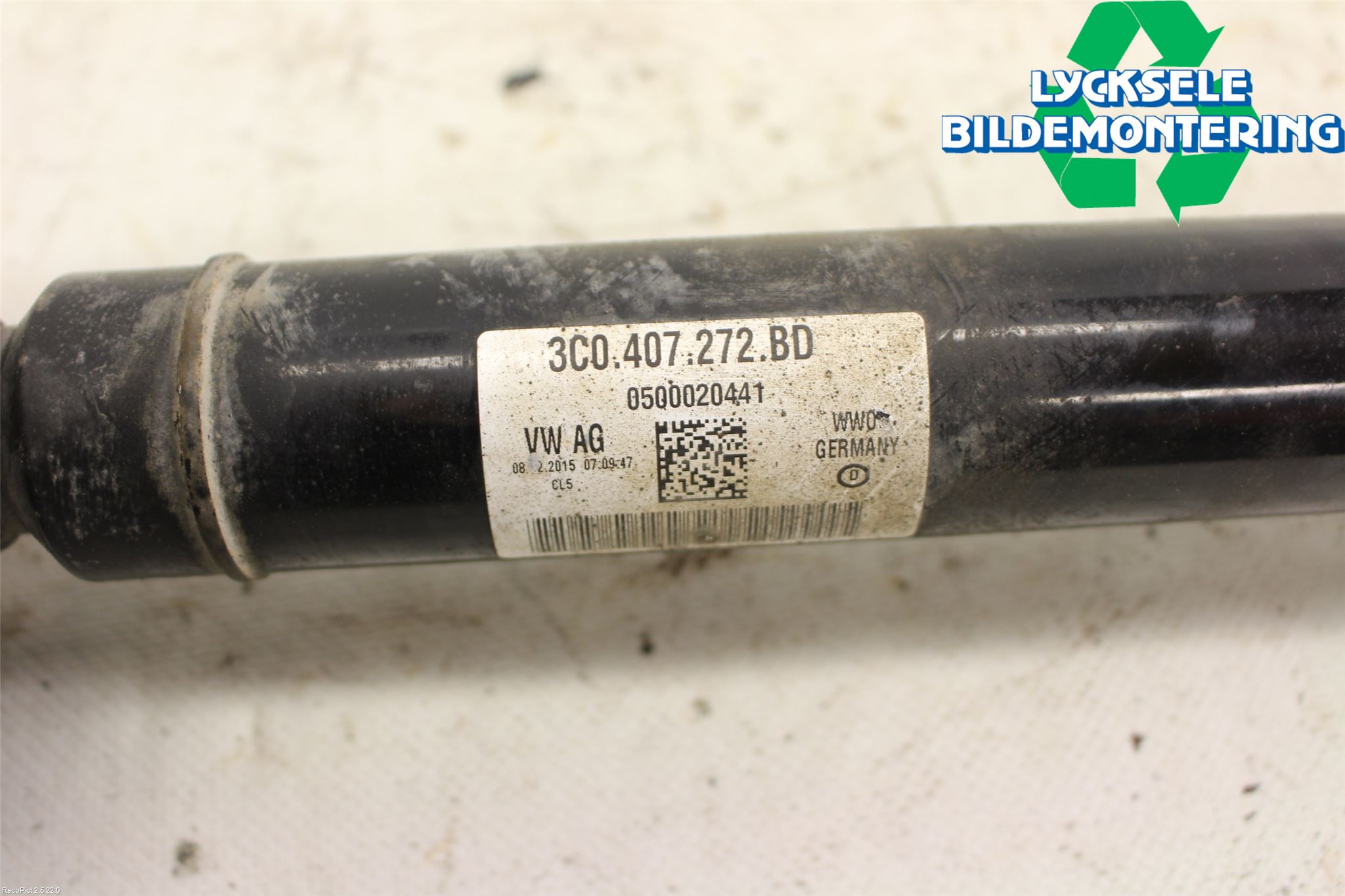 Skoda YETI Drivaxel Fram Höger