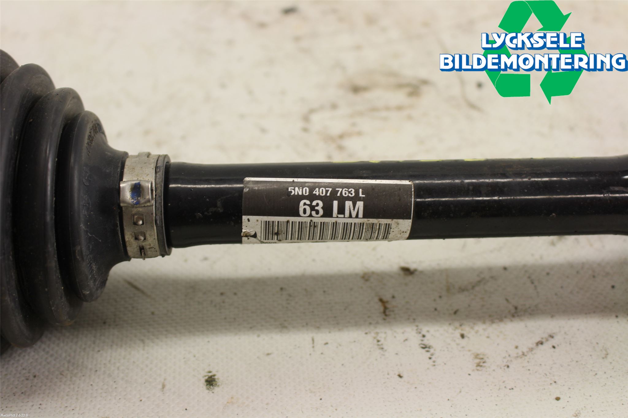 Volkswagen VW TIGUAN 07-16 Drivaxel Fram Vänster